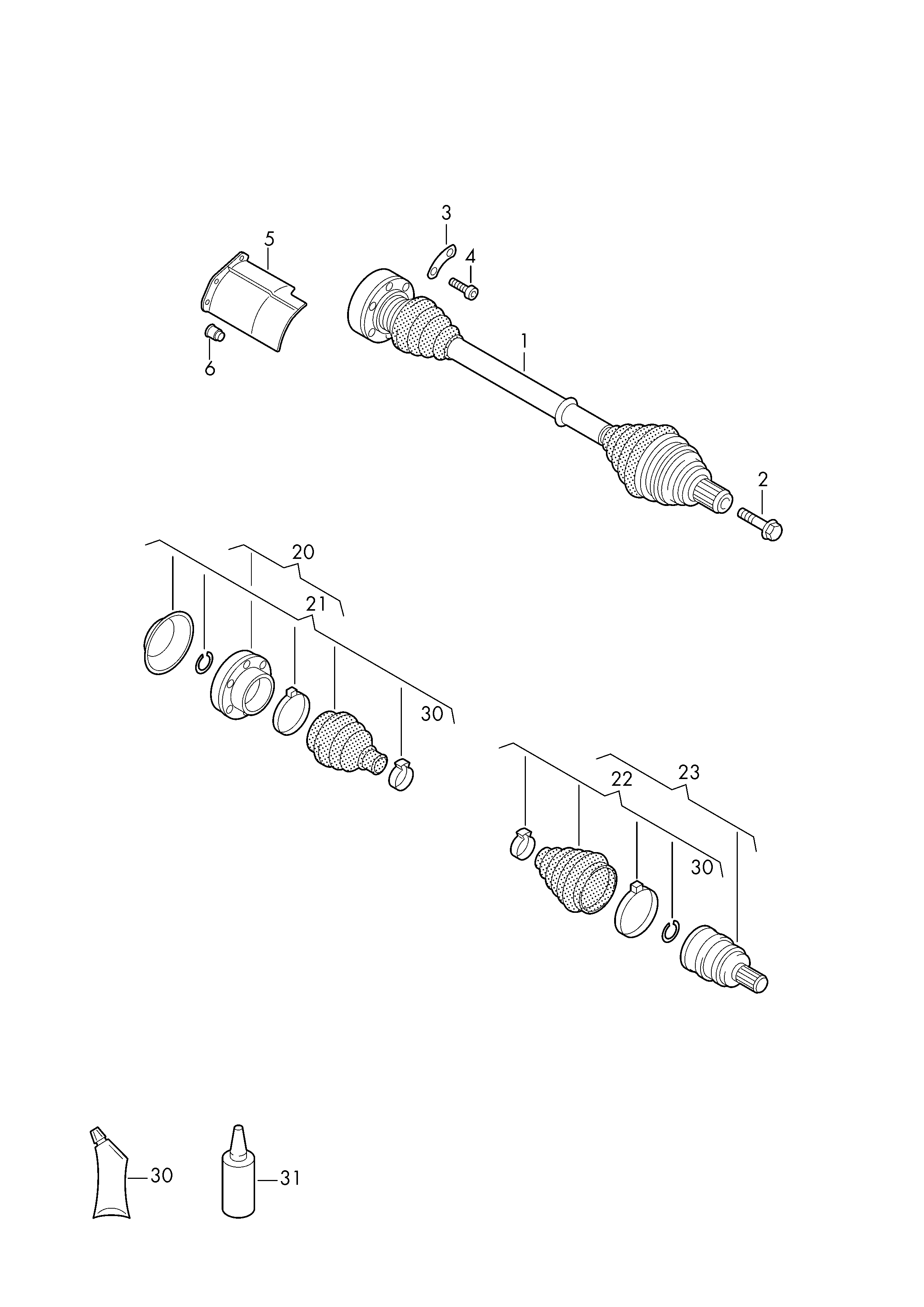 Seat 1K0 498 203 C - Manżeta hnacej hriadele parts5.com