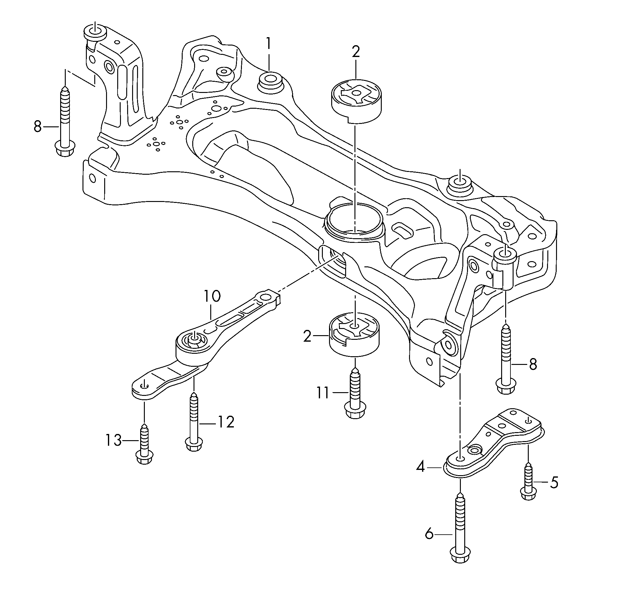 Skoda 5Q0 199 855 AD - Ulożenie motora parts5.com