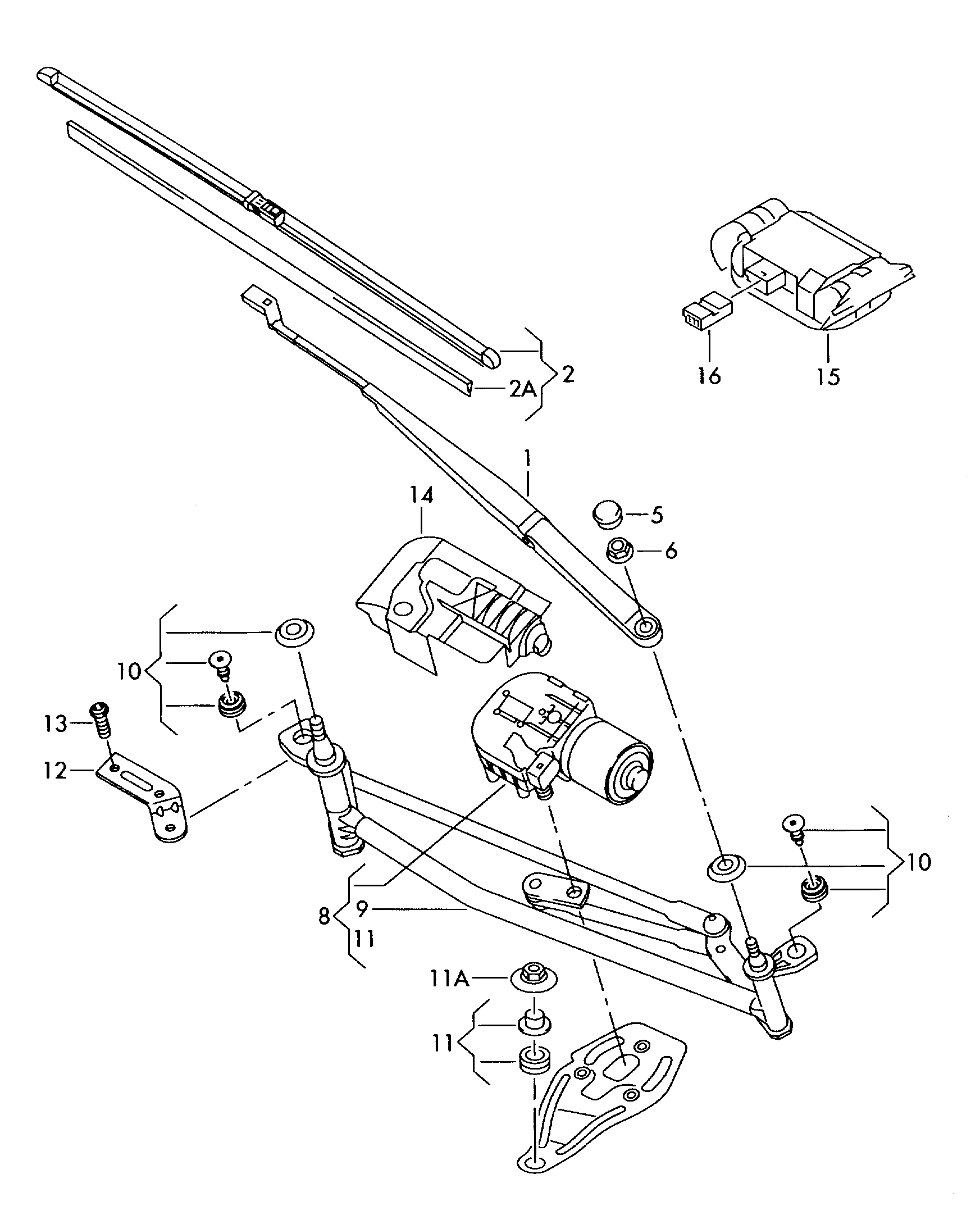 VW 3C8955425B - Щетка стеклоочистителя parts5.com