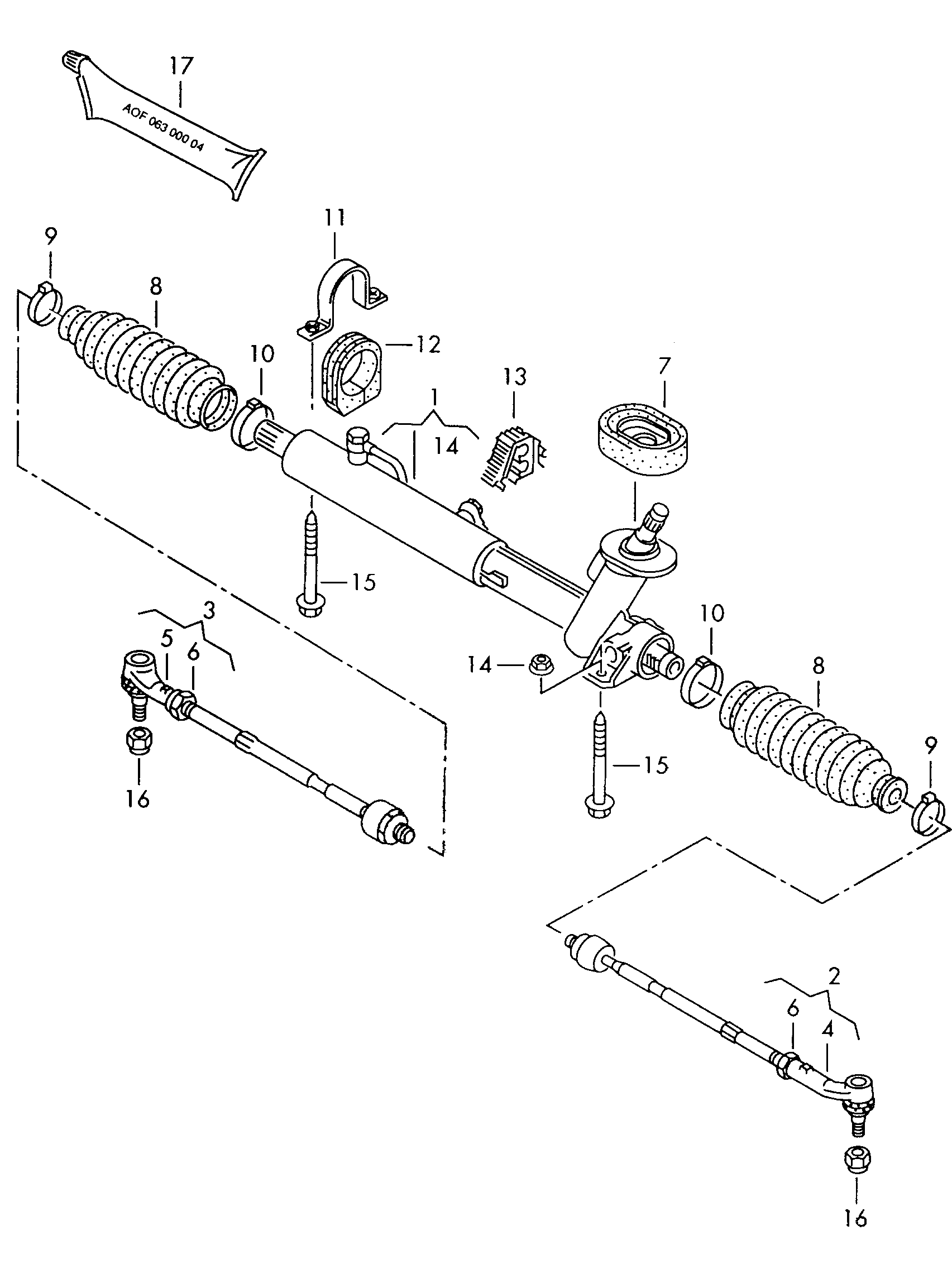 Seat 6N1422061E - Engranaje de dirección parts5.com