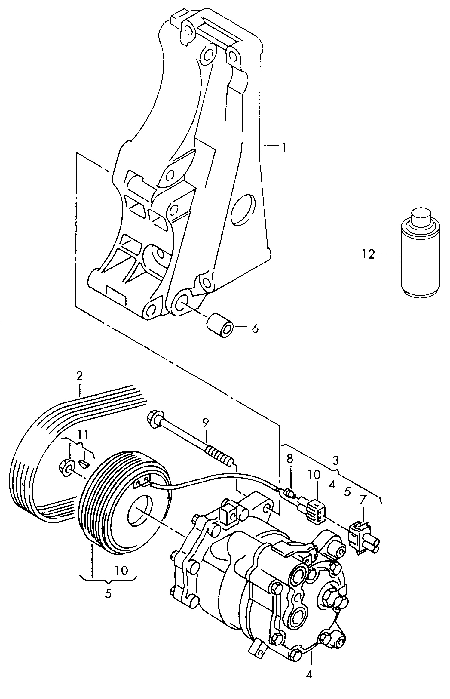 Seat 036 145 933 Q - V-Ribbed Belt parts5.com