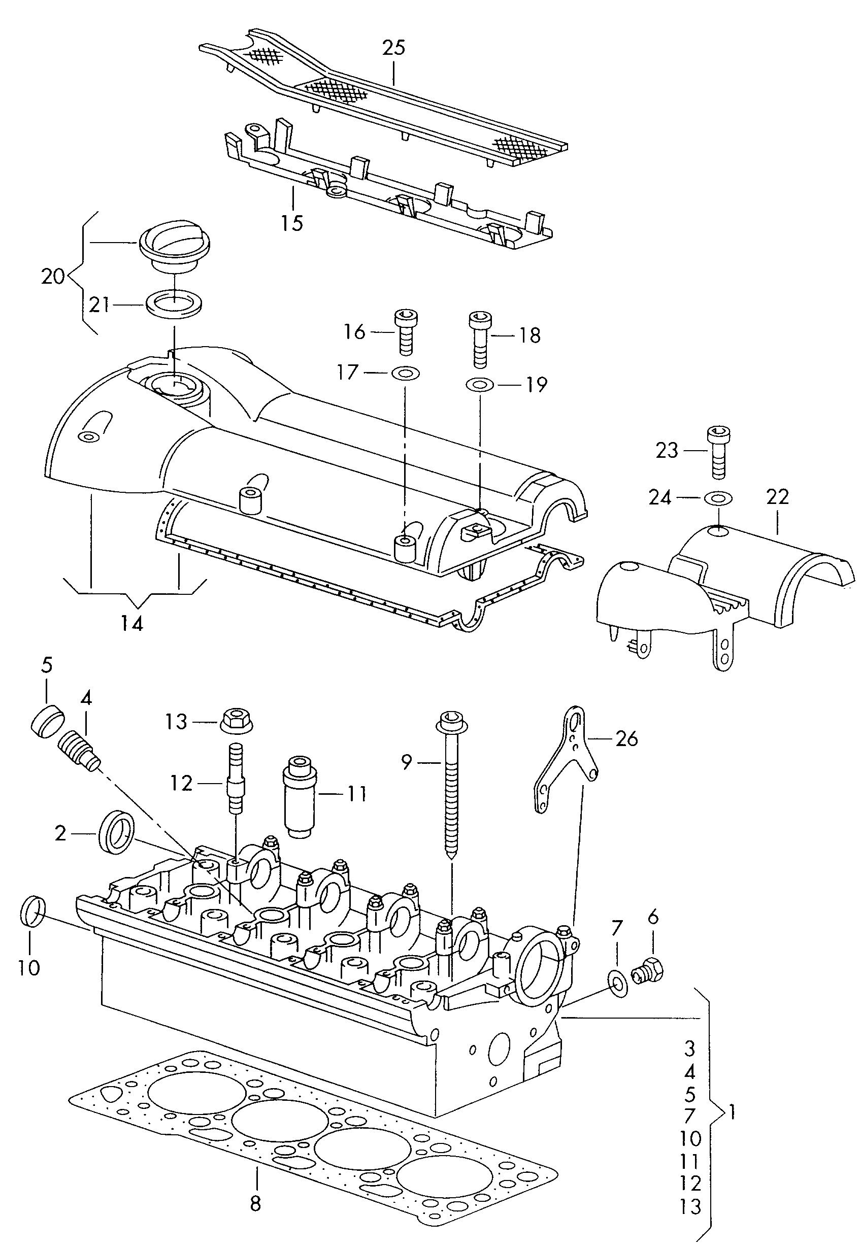 AUDI 058 103 415 - Vodítko ventilu parts5.com