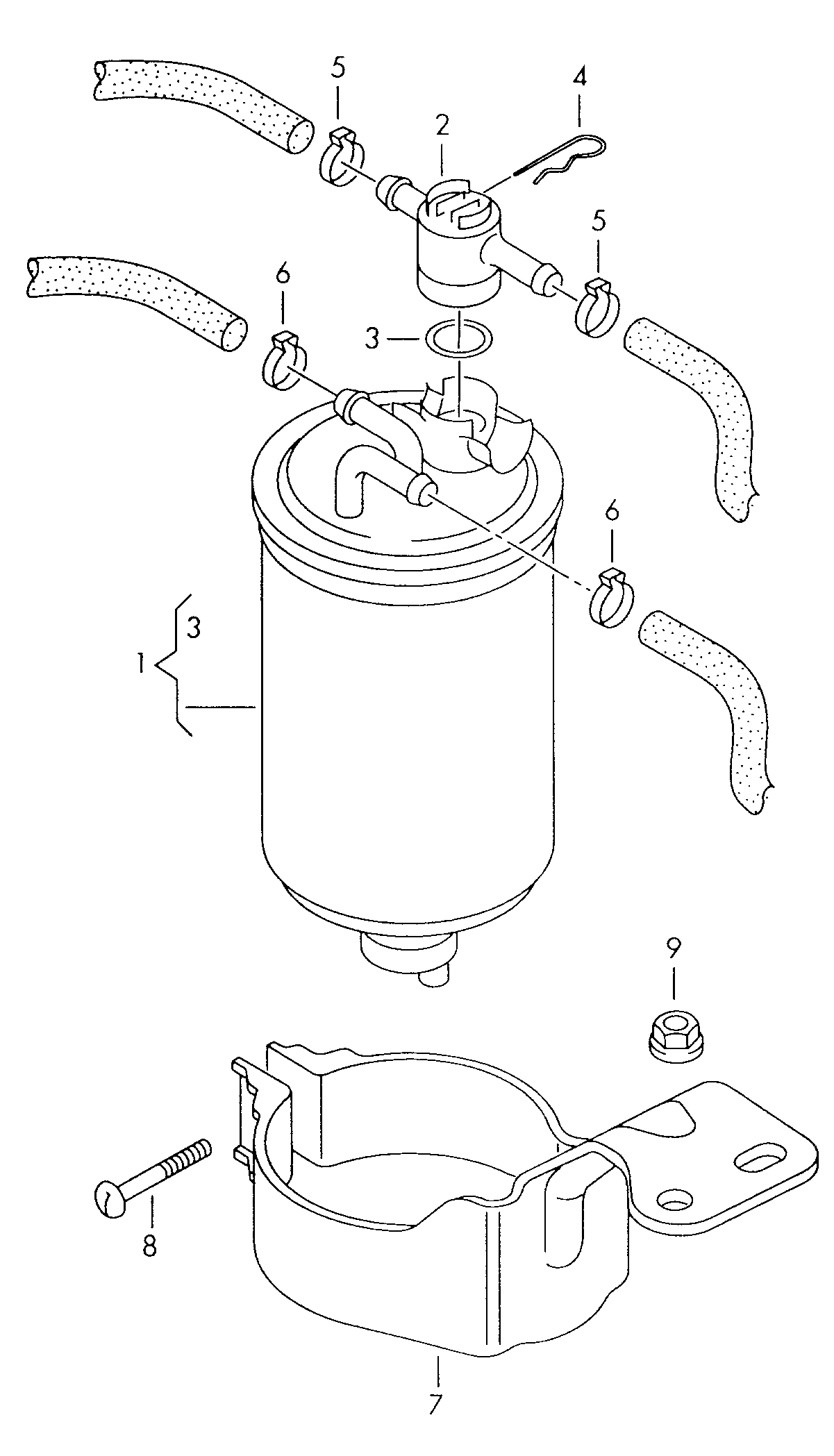 VAG 6N0 127 401 C - Filtro combustible parts5.com