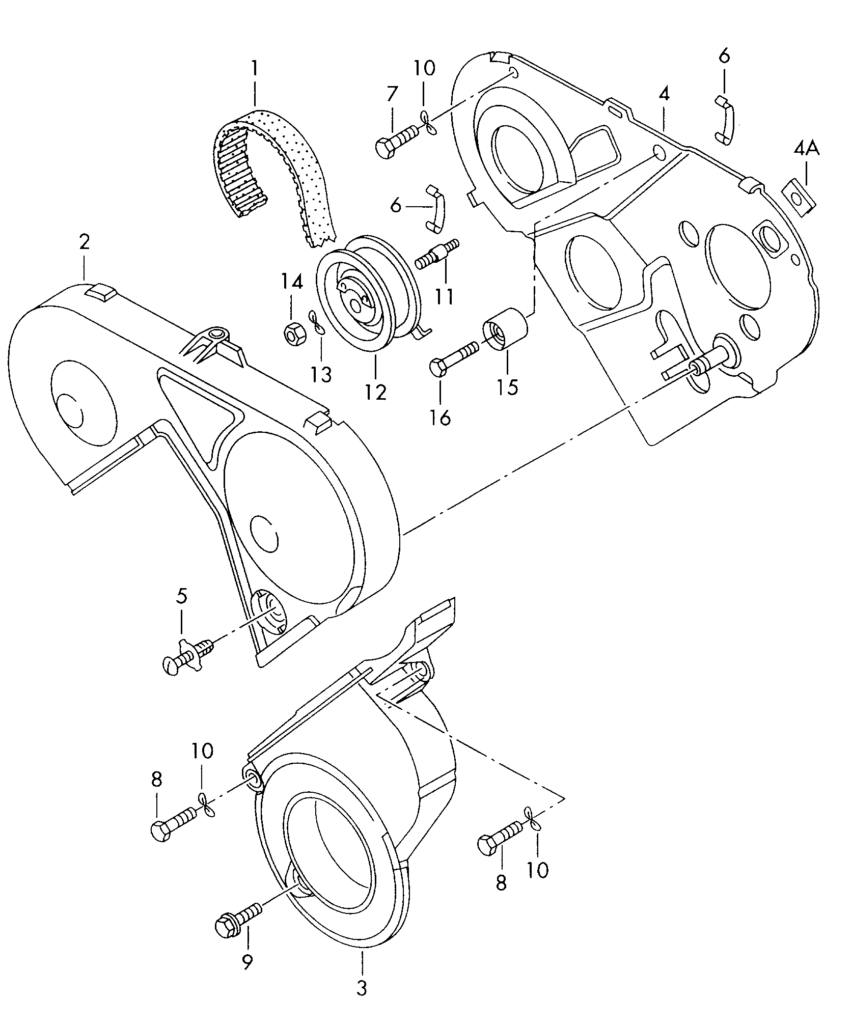 Skoda 028 109 244 - Rola ghidare / conducere, curea distributie parts5.com