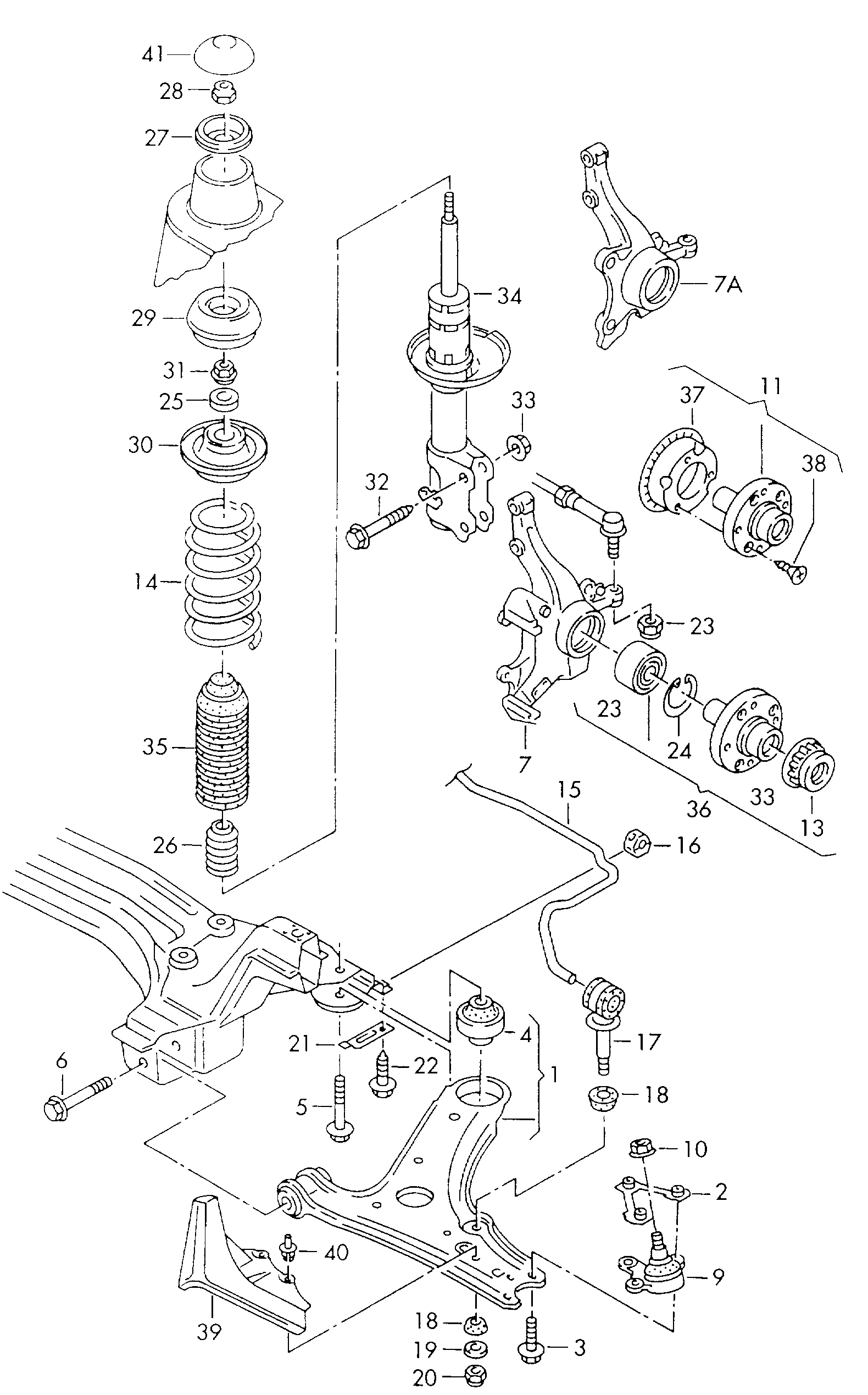 VAG 6N0413031H - Amortizor parts5.com