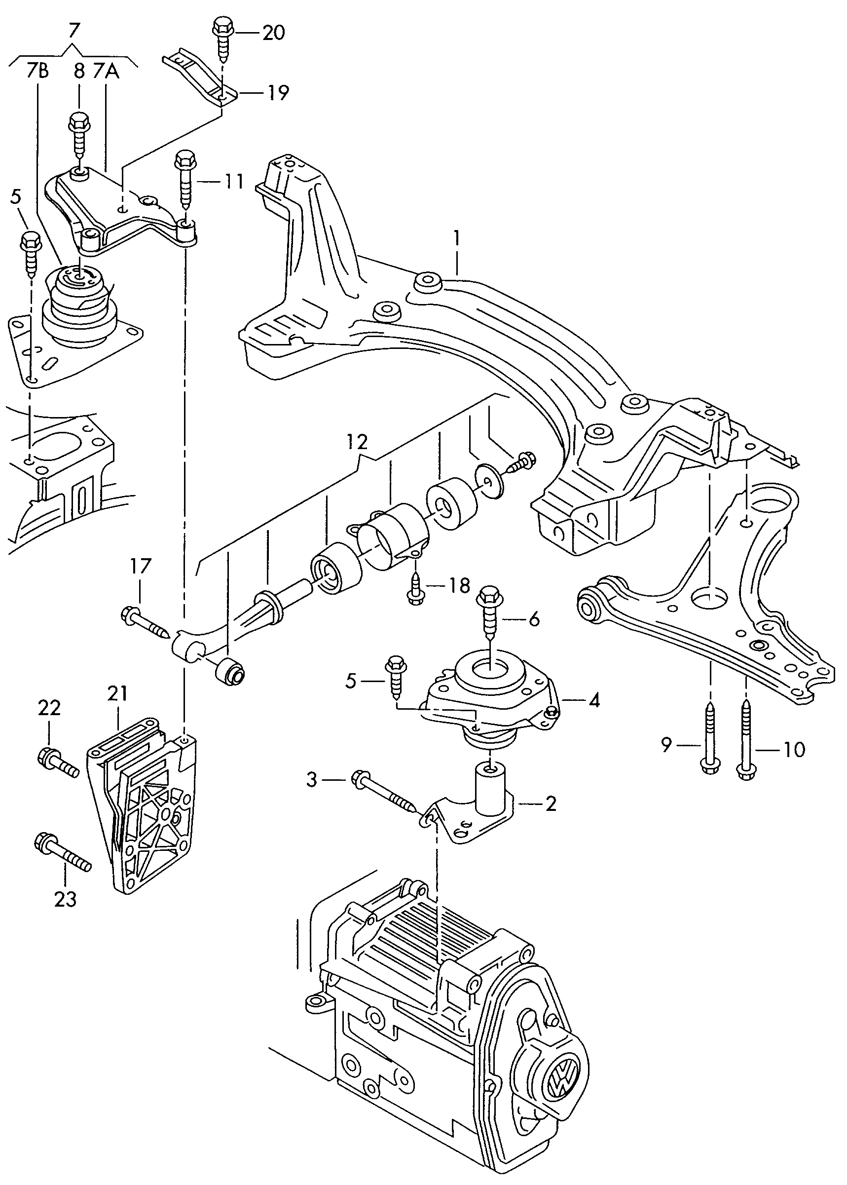 VW N   102 613 02 - Écrou parts5.com