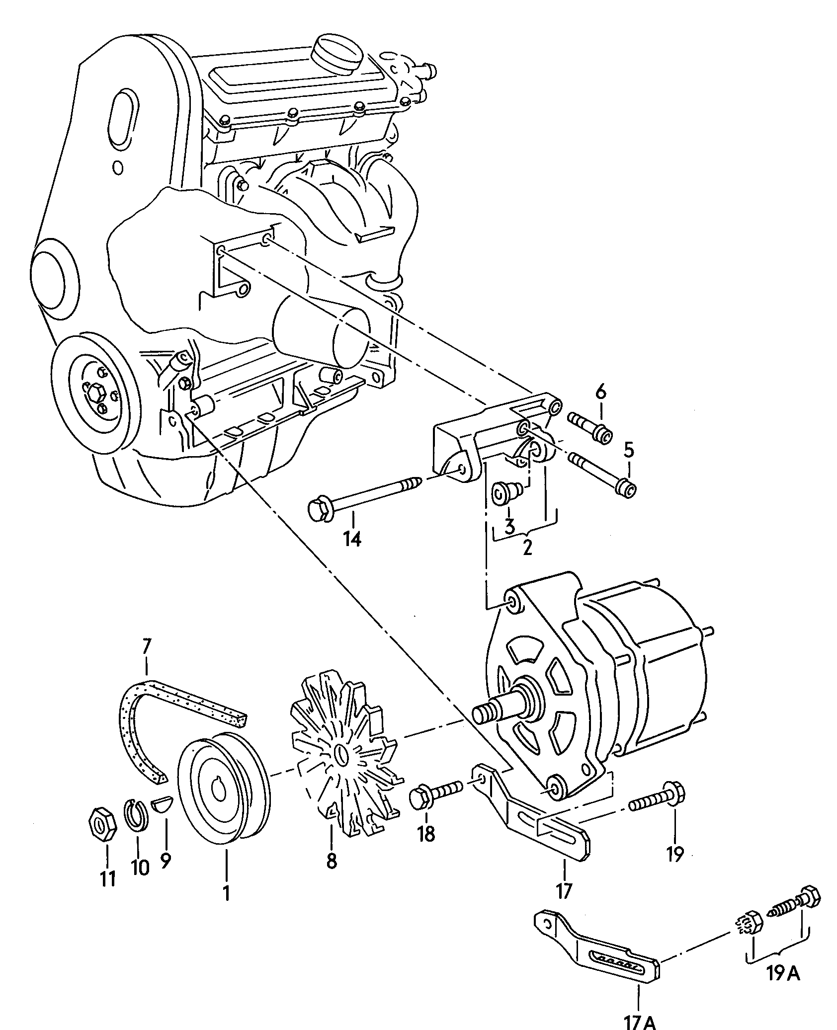 VW 052 903 137 F - Трапецовиден ремък parts5.com