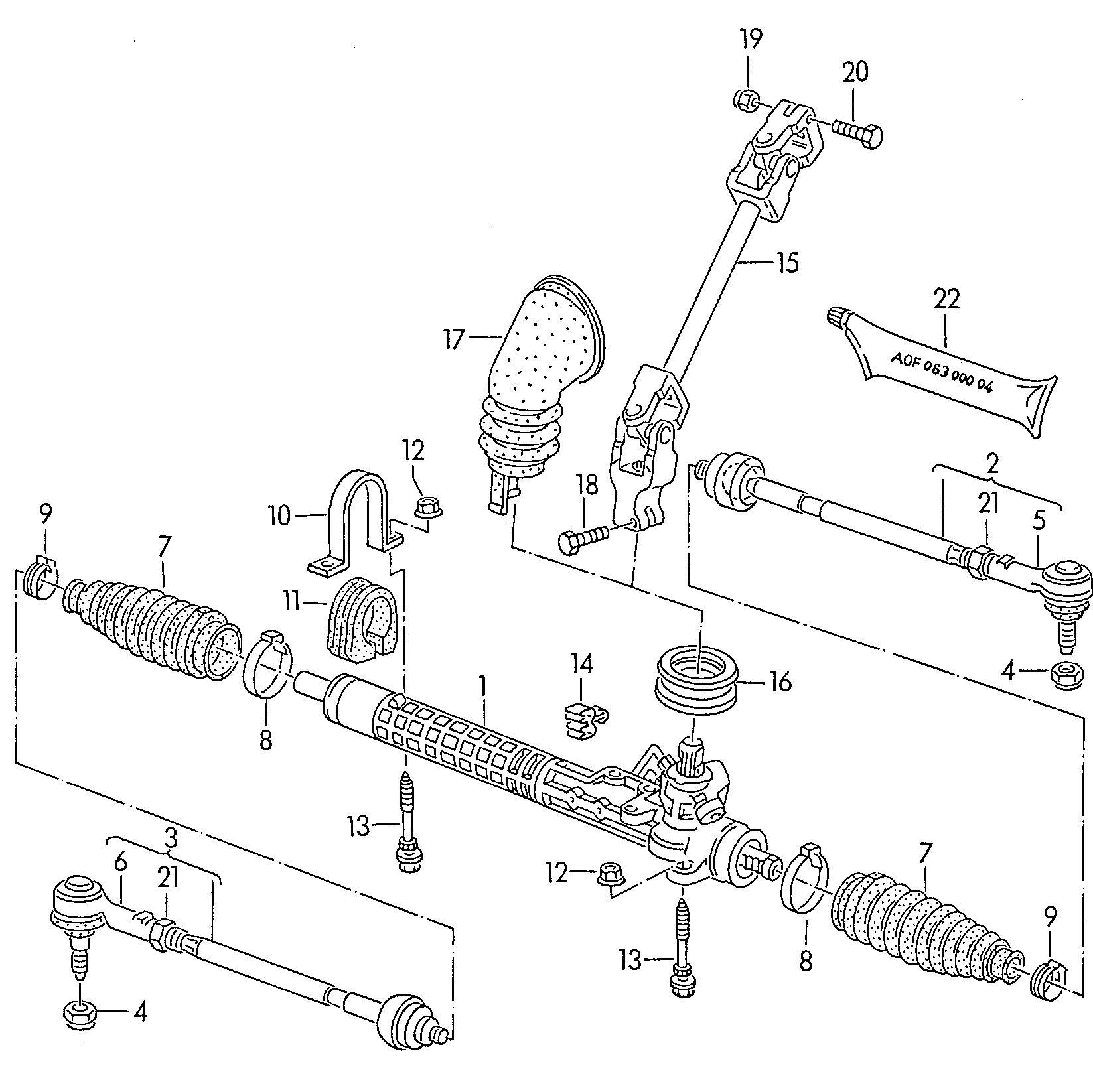 AUDI 191422804C - Articulatie axiala, cap de bara parts5.com