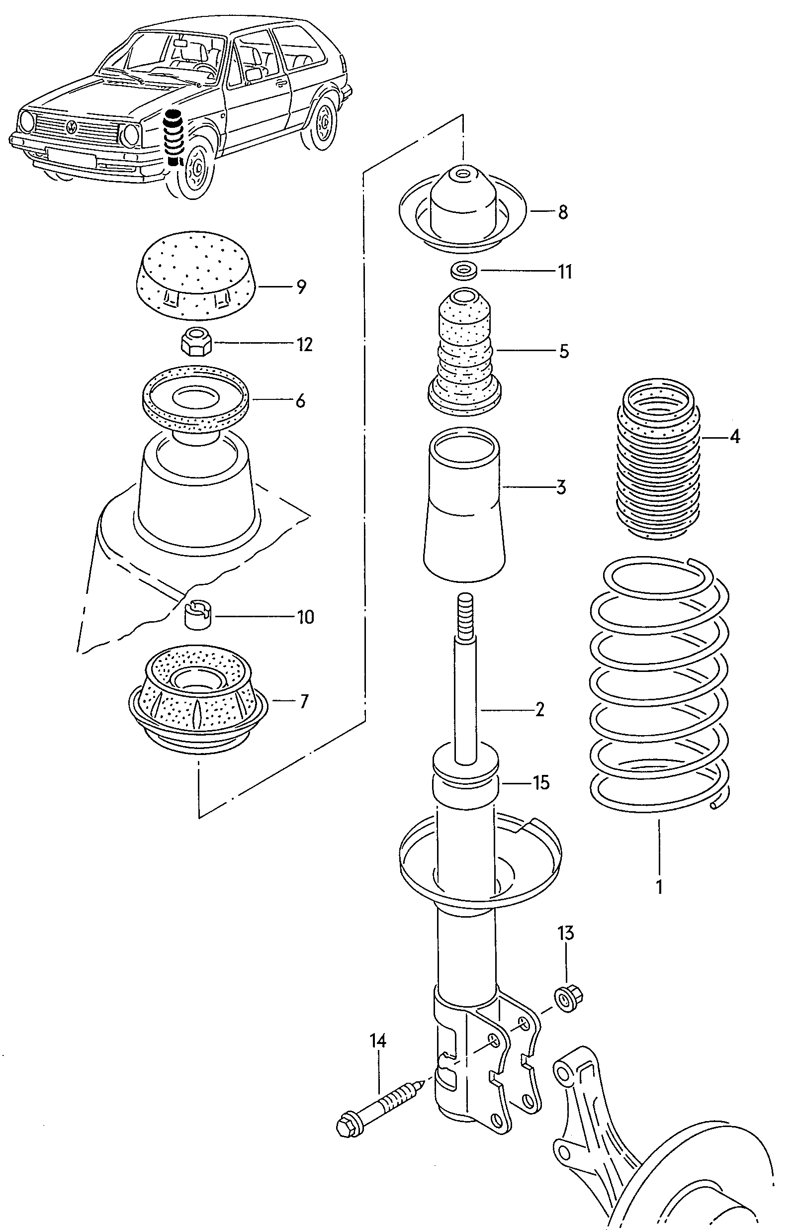 Seat 357 412 135 - Προστατευτικό κάλυμμα / φισούνα, αμορτισέρ parts5.com