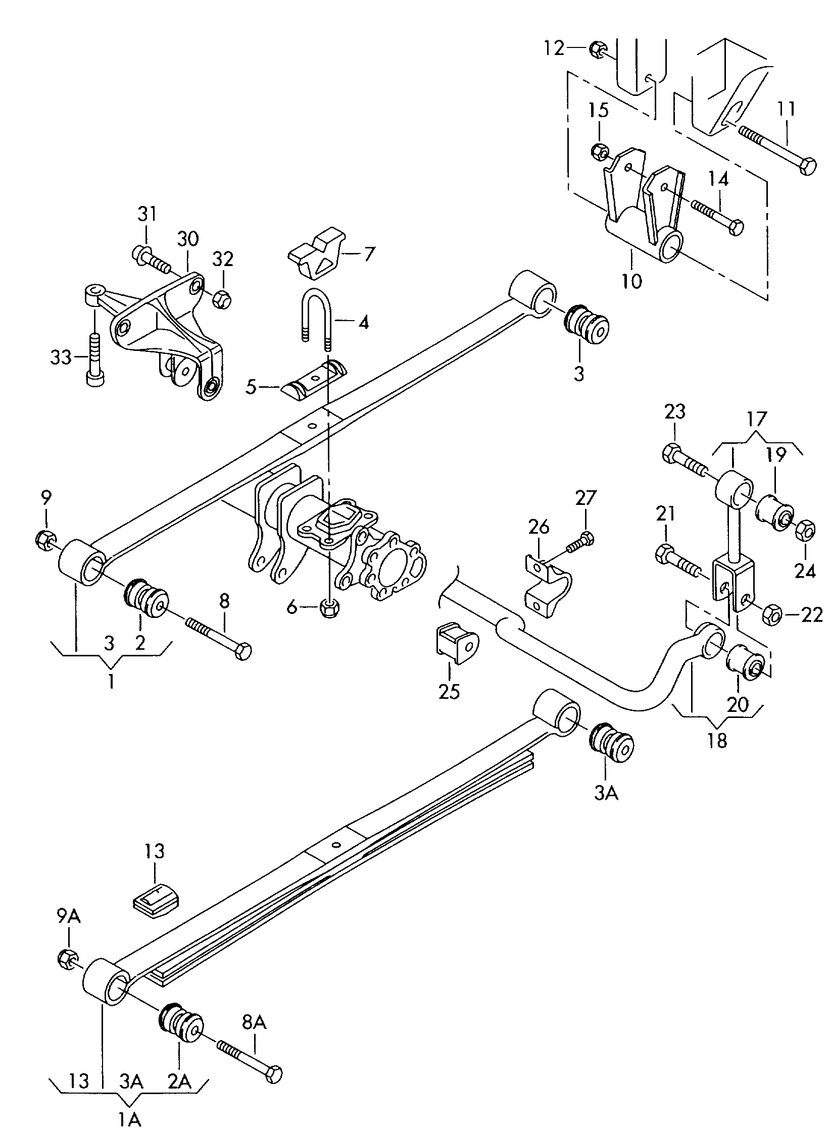 Mercedes-Benz 2E0511415 - Bush of Control / Trailing Arm parts5.com