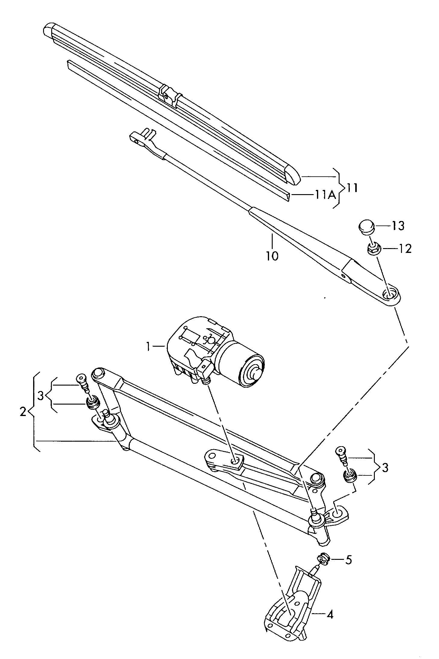 Seat 1T0 998 754 - Wischergestänge parts5.com