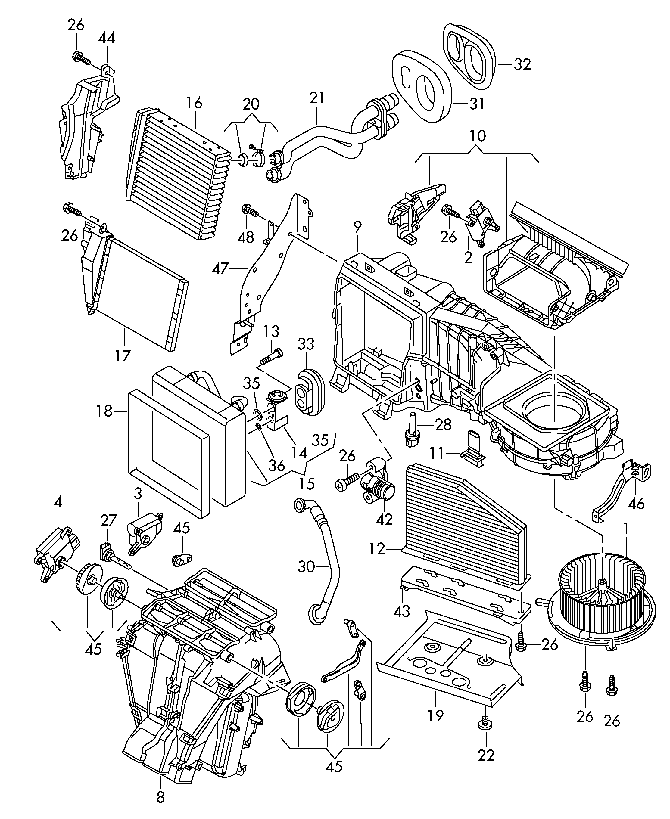 VW 3C0 907 521 G - Control Unit, heating / ventilation parts5.com