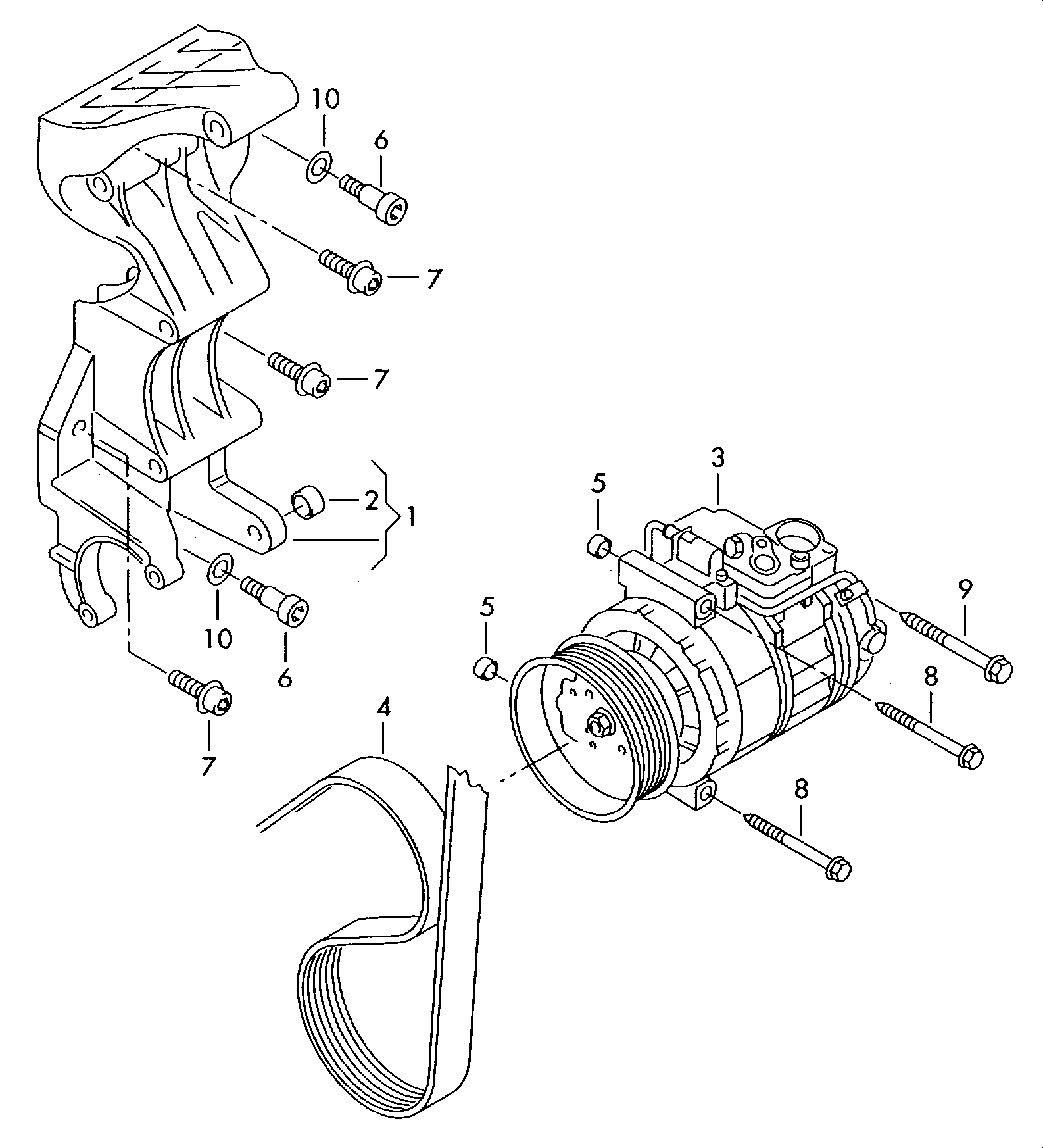 AUDI 7P0 820 803 E - Compressor, air conditioning parts5.com