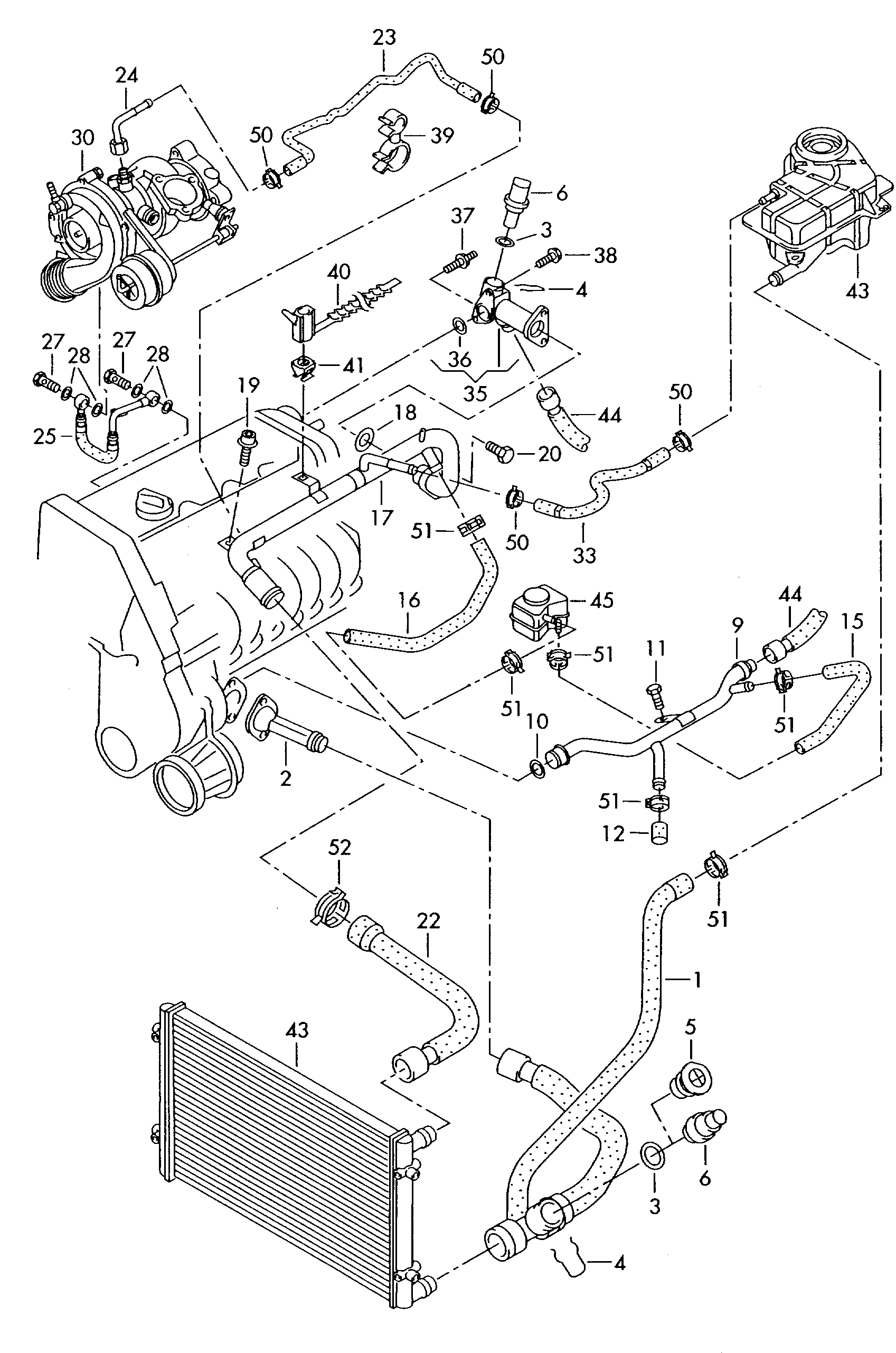 VAG 058121687 - Joint, Bride de liquide de refroidissement parts5.com