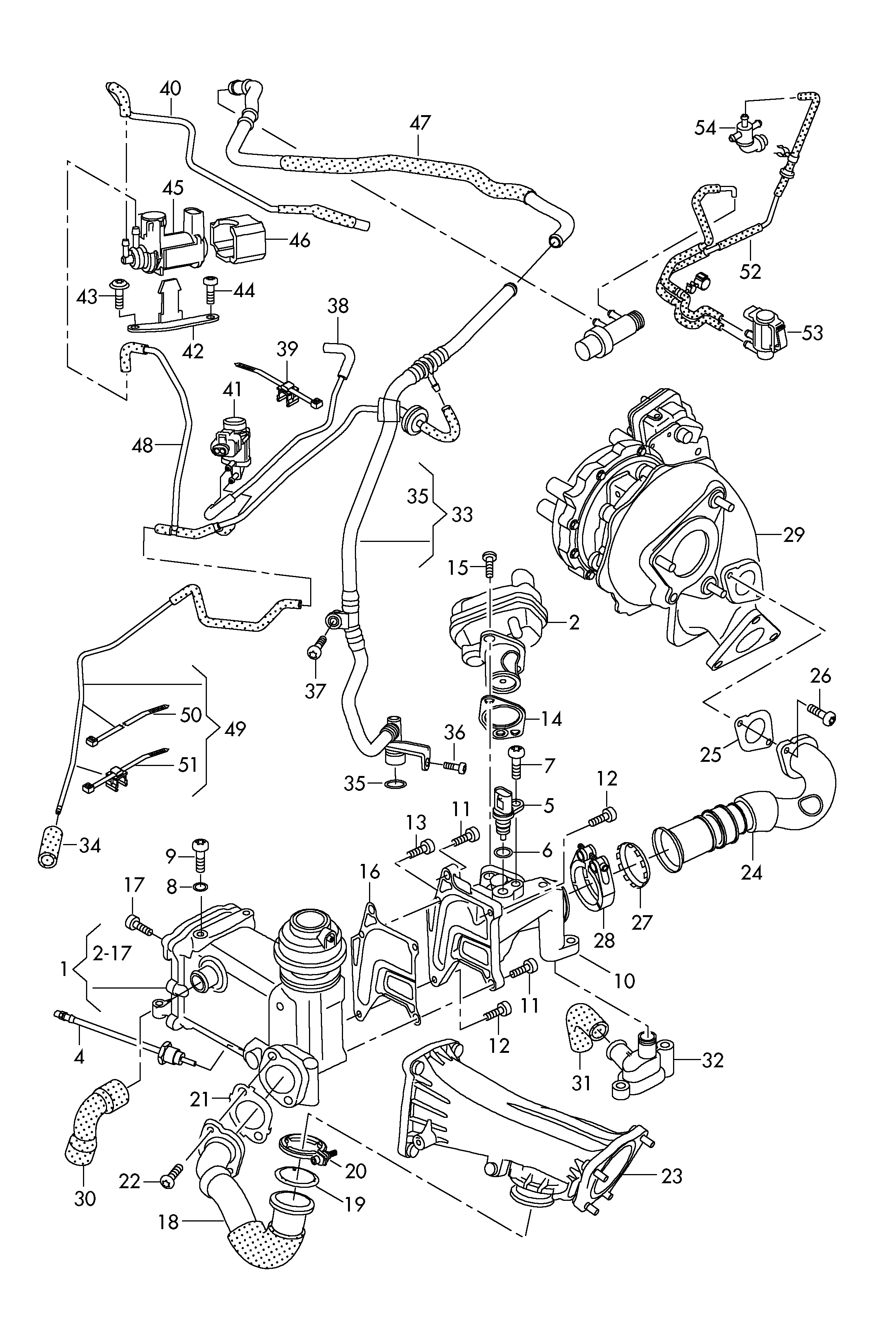 Skoda 059 131 358 B - Gasket, EGR valve pipe parts5.com