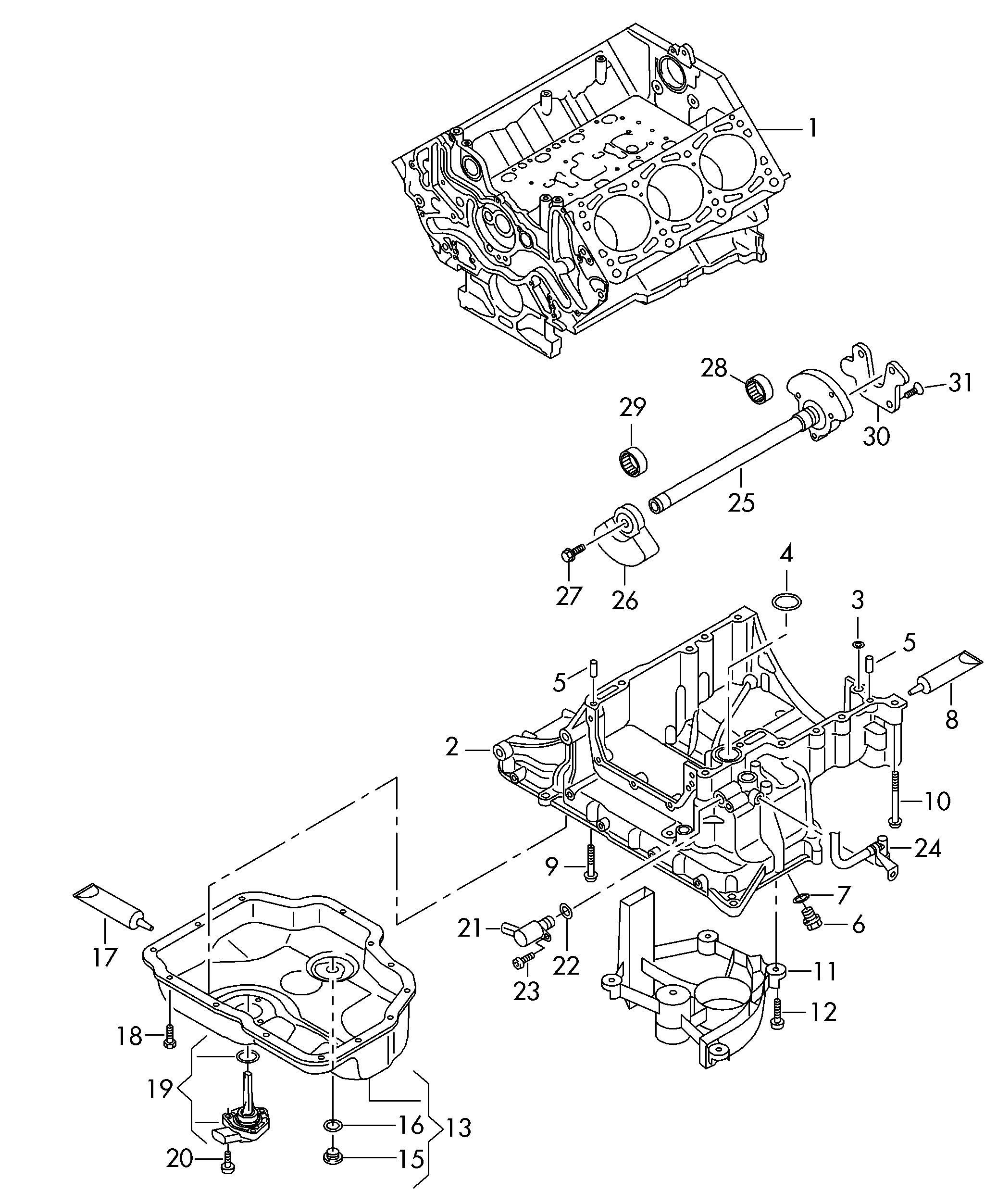 VW N   016 027 6 - Zaporni vijak, korito za ulje parts5.com