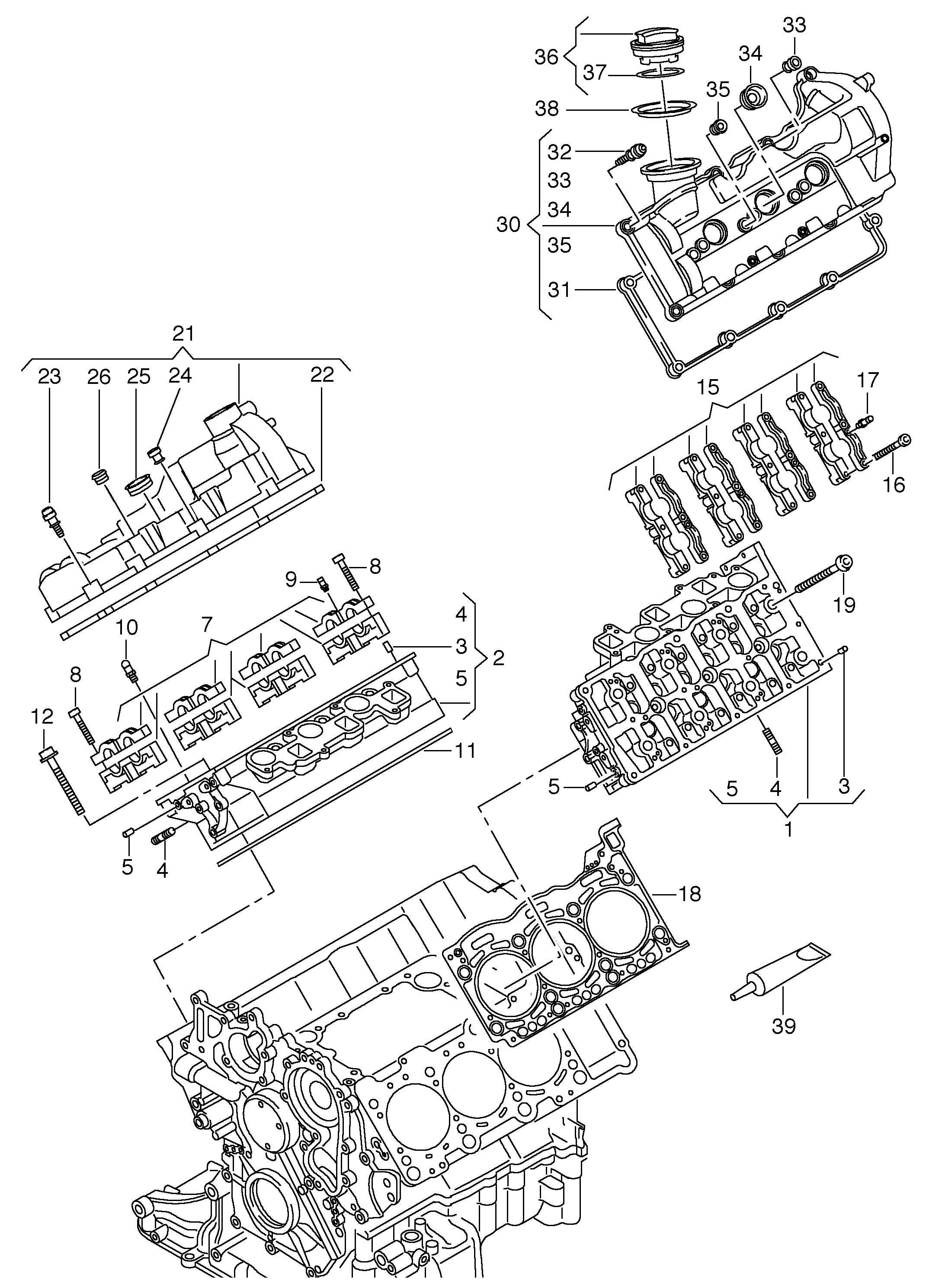 Seat 059 103 085 L - Junta, tapa de culata de cilindro parts5.com