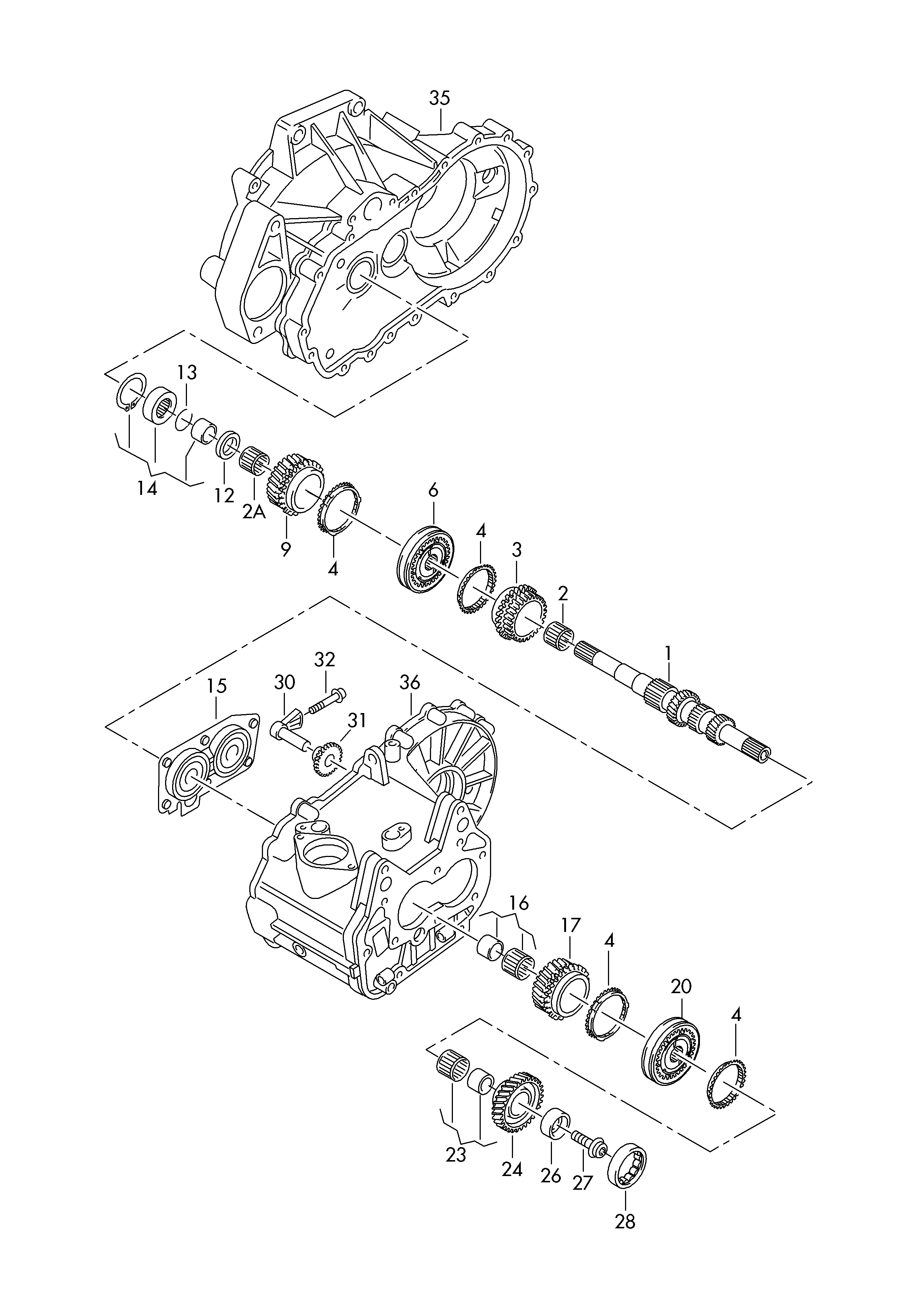 AUDI 02U 311 122 E - Set za popravku, ručni menjač parts5.com