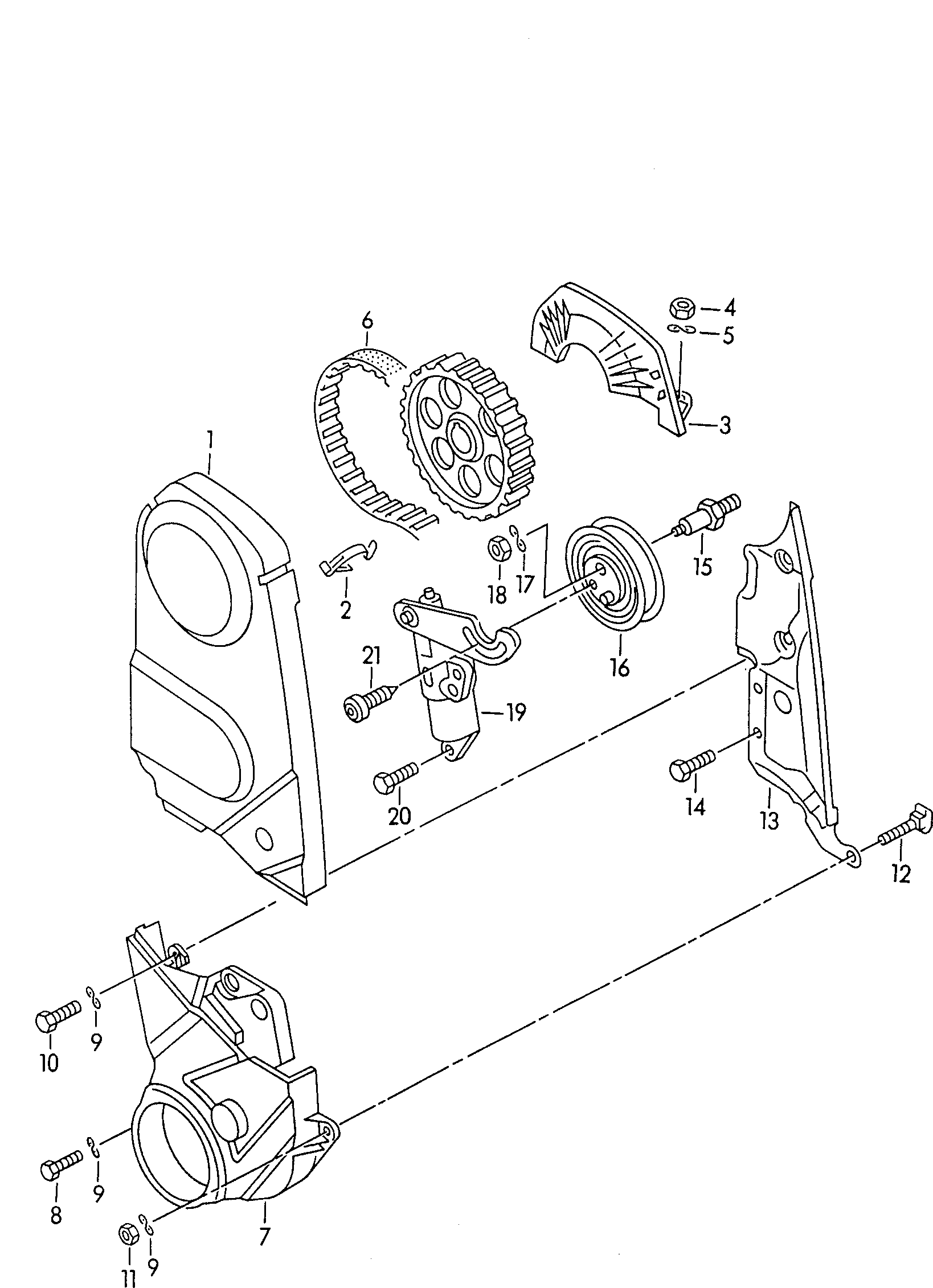 AUDI 026109243J - Tensioner Pulley, timing belt parts5.com