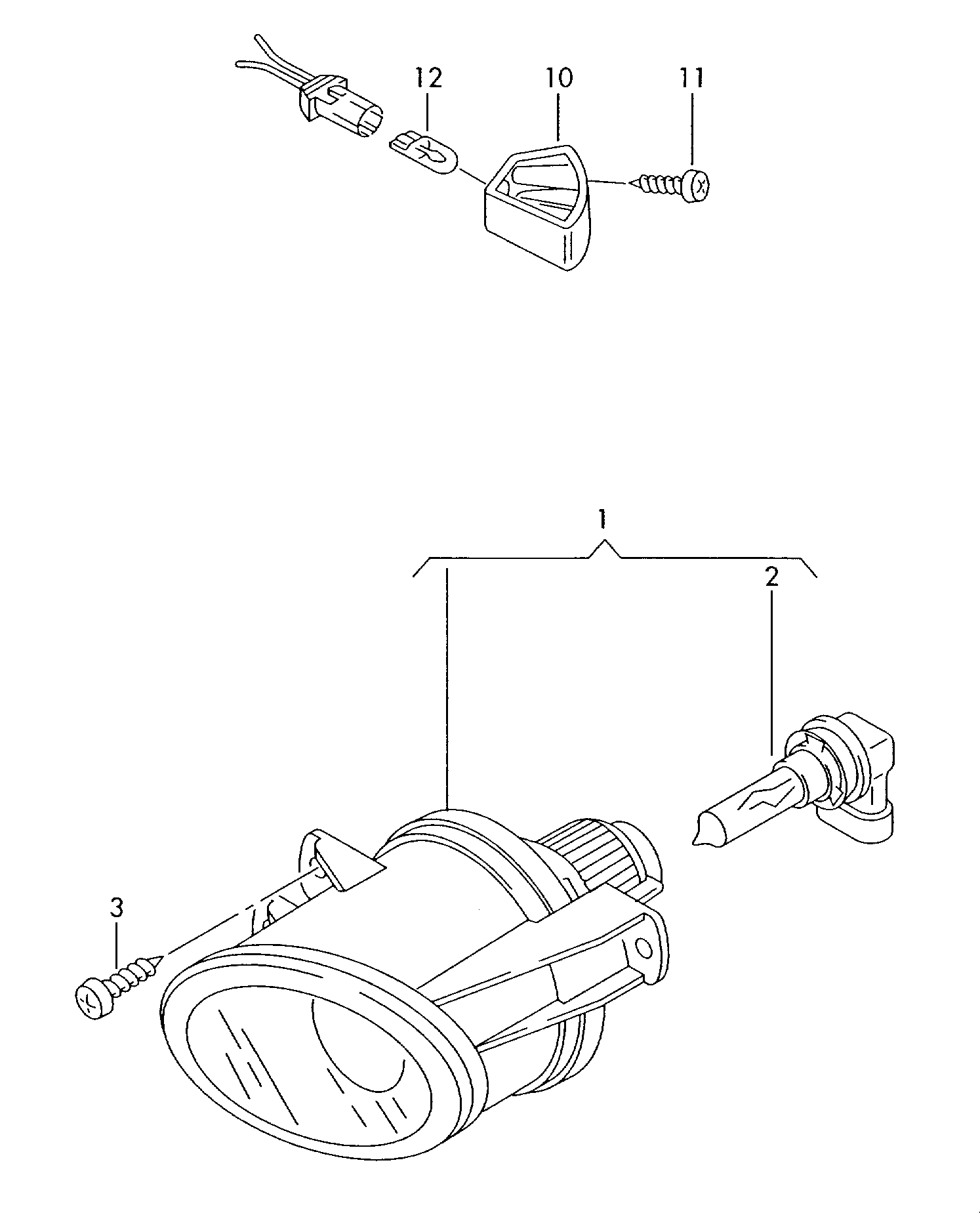 VW 3C0 941 699 B - Proiector ceata parts5.com