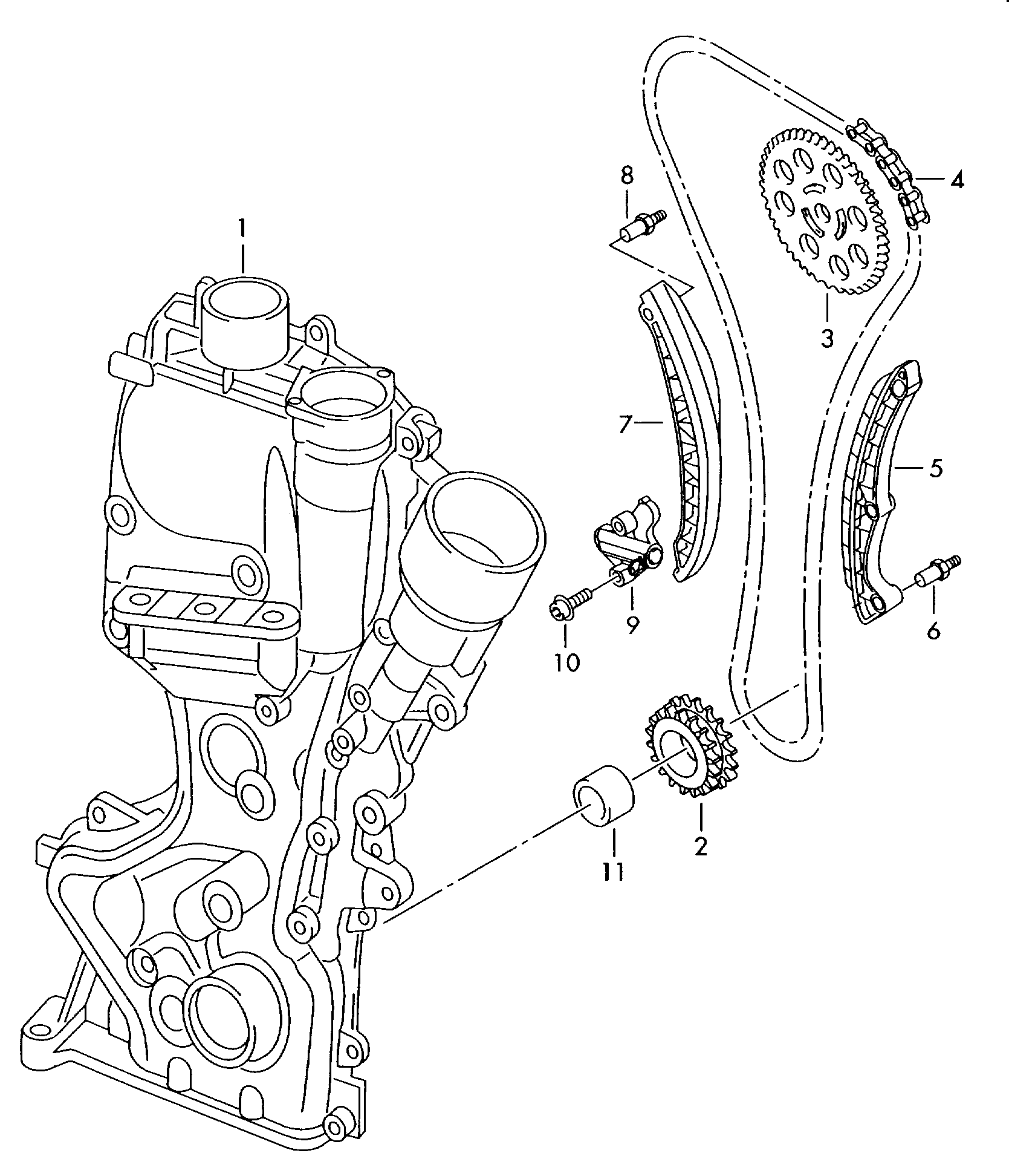 VW (SVW) 03C 109 507 BA - chain tensioner parts5.com