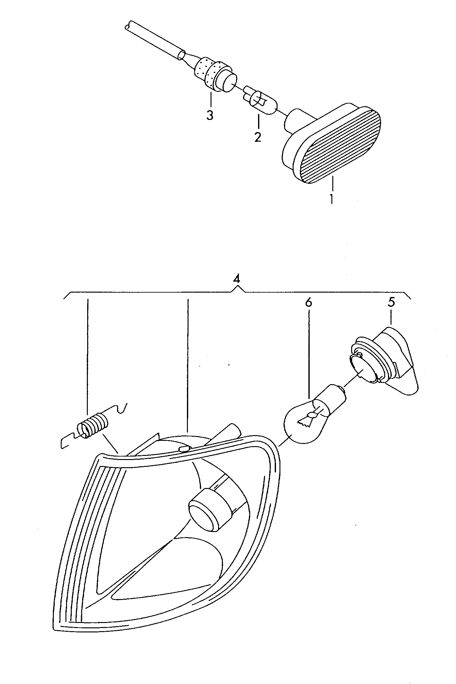 VW 1J5 949 117 A - Semnalizator parts5.com