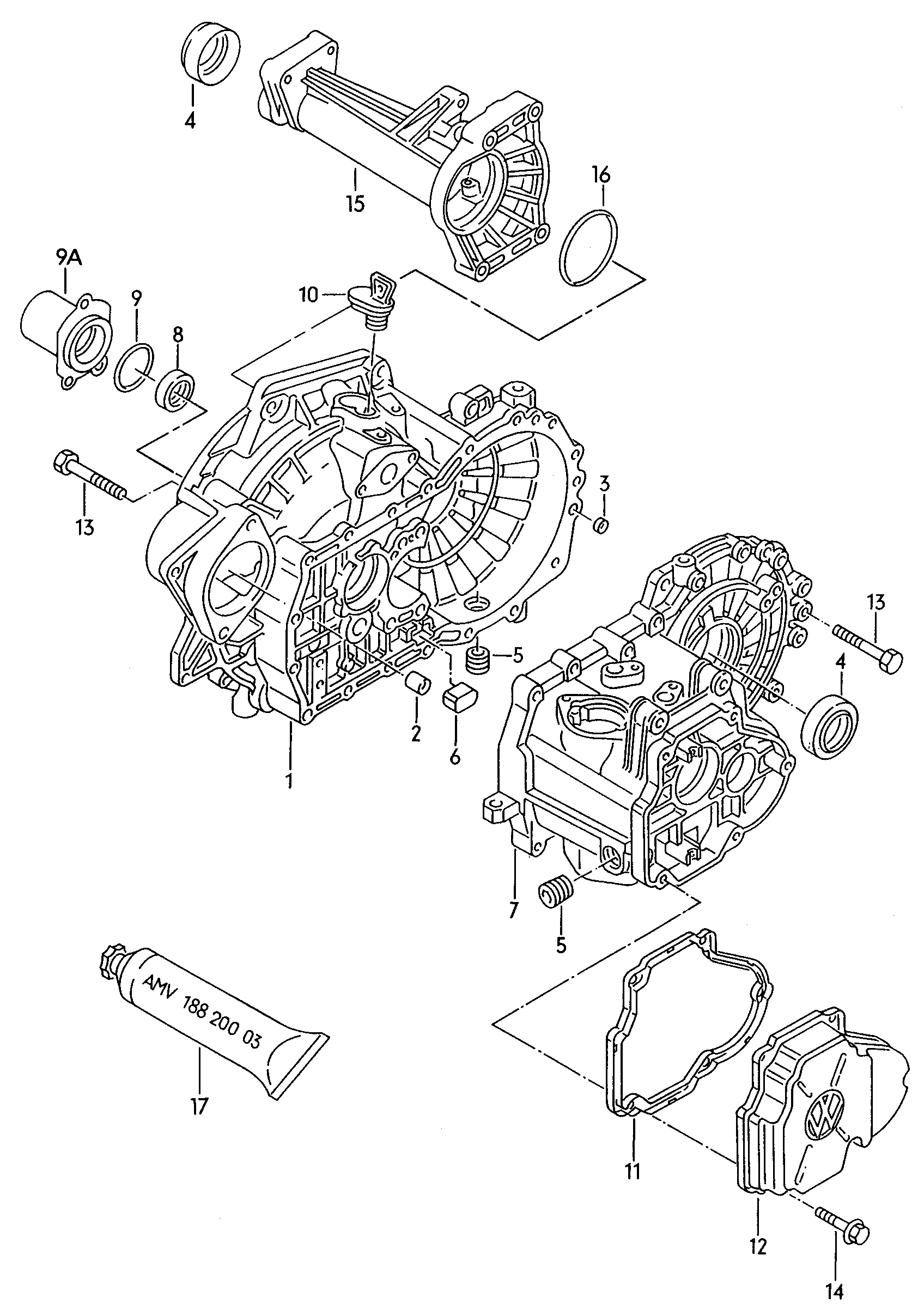 Skoda N 010 361 13 - Komplet zupčastog kaiša parts5.com