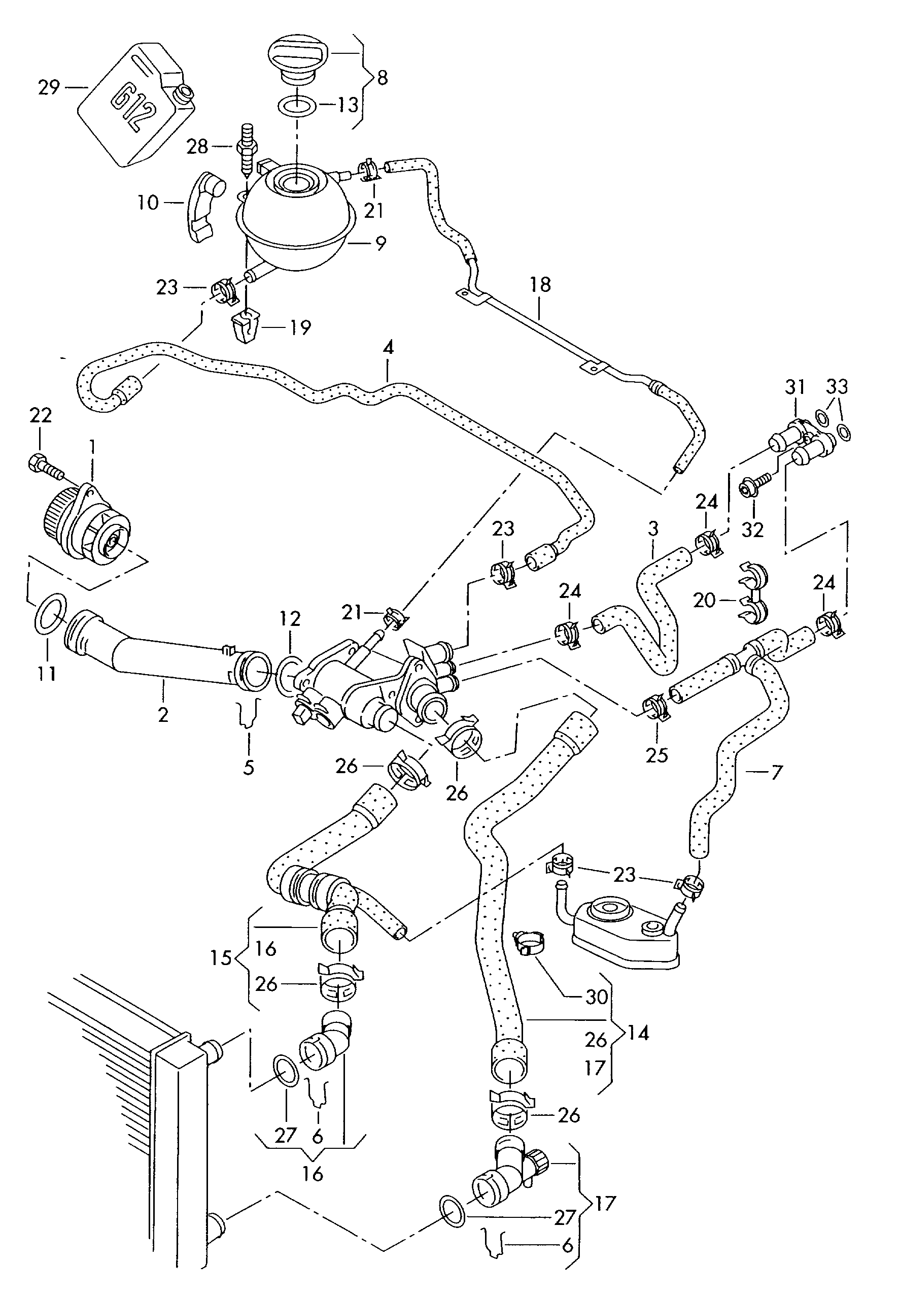 CUPRA 036121008L - Coolant pump with glued in sealing ring parts5.com