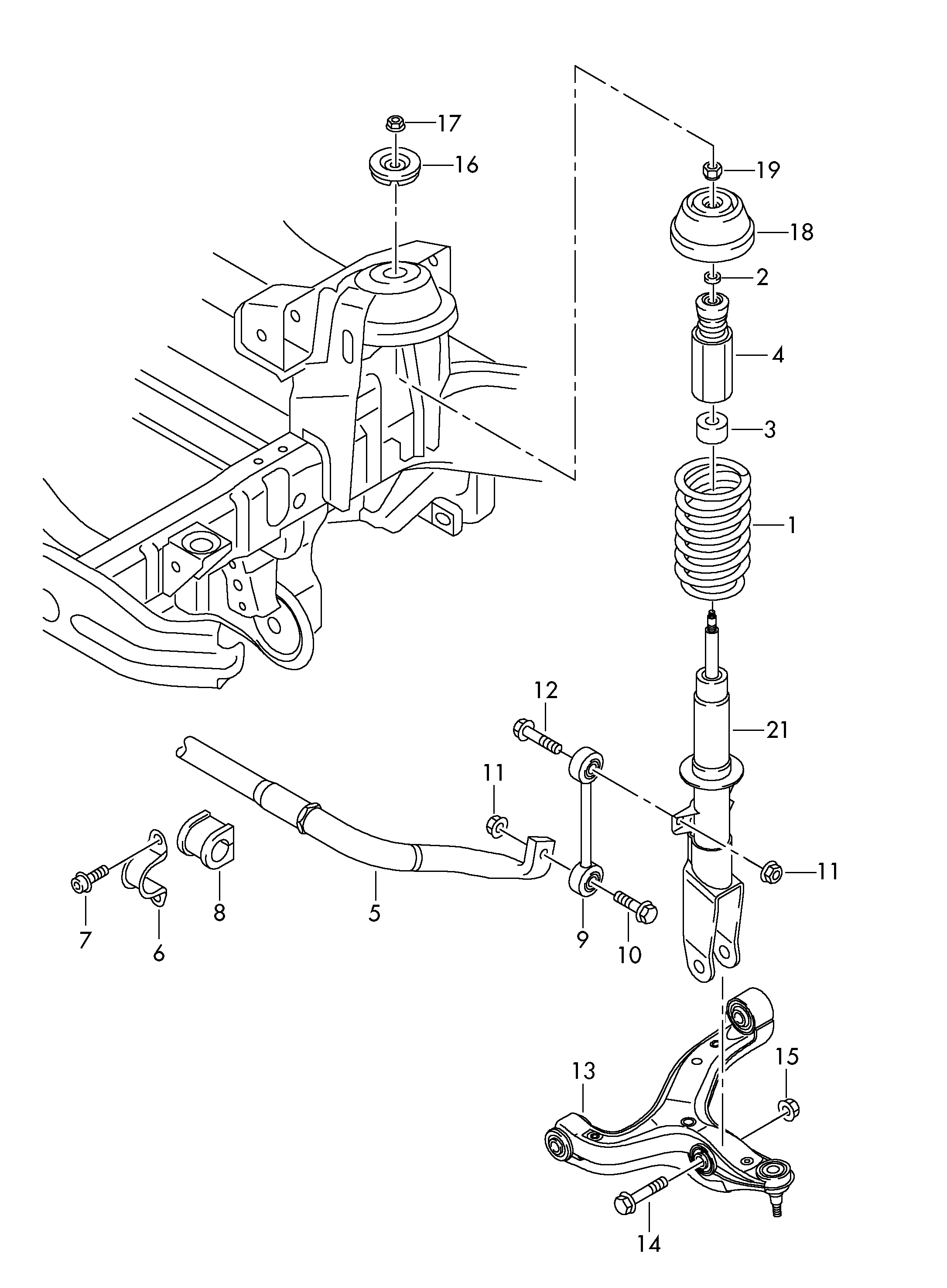 VAG 2H0412303D - Schutzkappe / Faltenbalg, Stoßdämpfer parts5.com