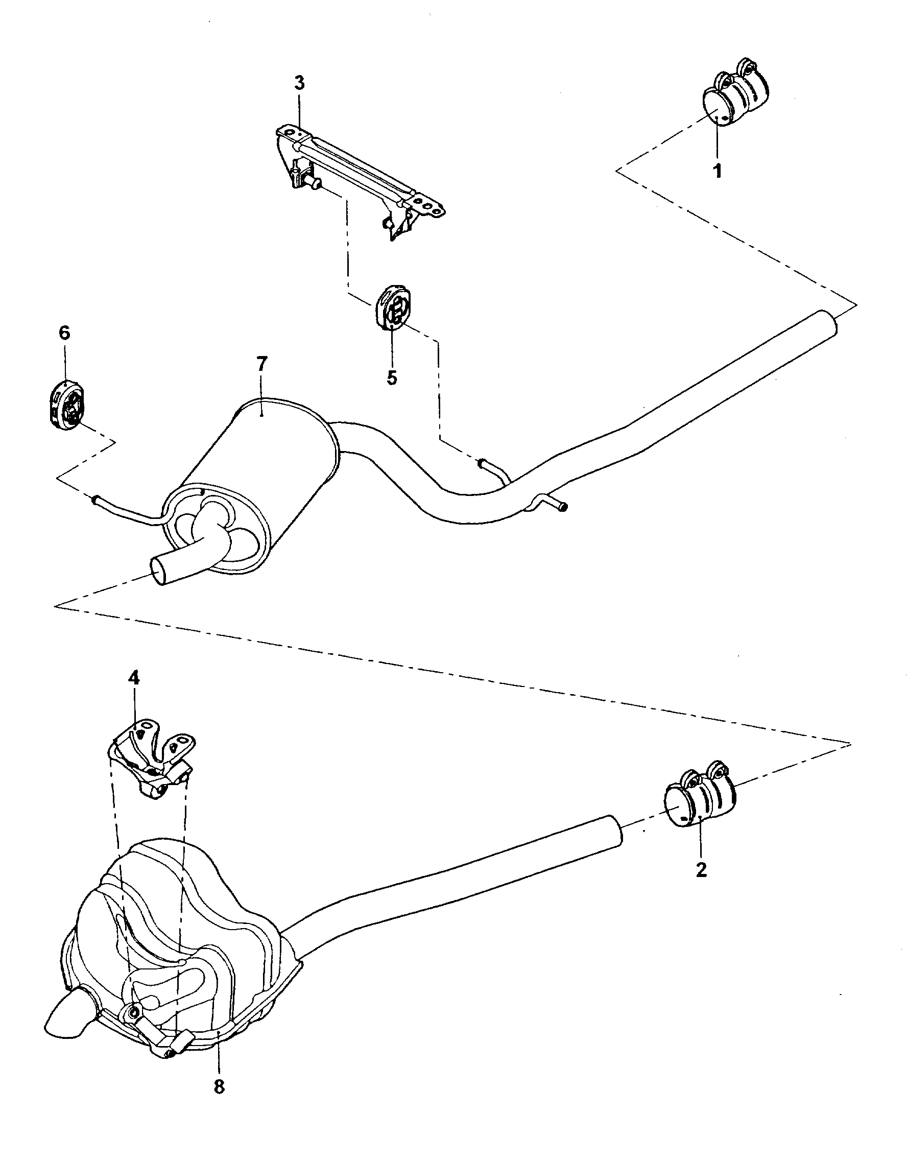 CUPRA 1K0 253 147E - Holding Bracket, silencer parts5.com