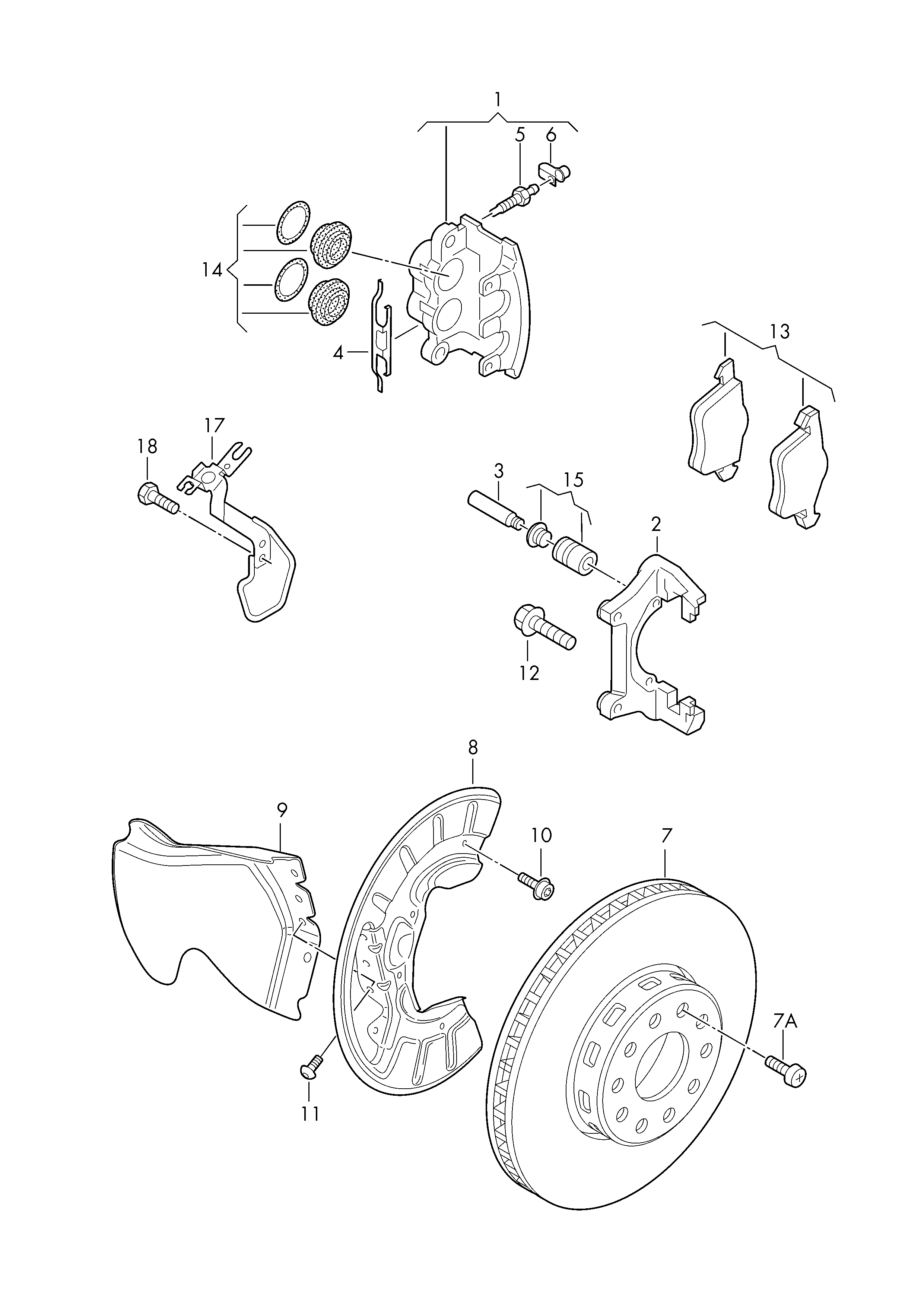 Seat 4E0698151 - Set placute frana,frana disc parts5.com