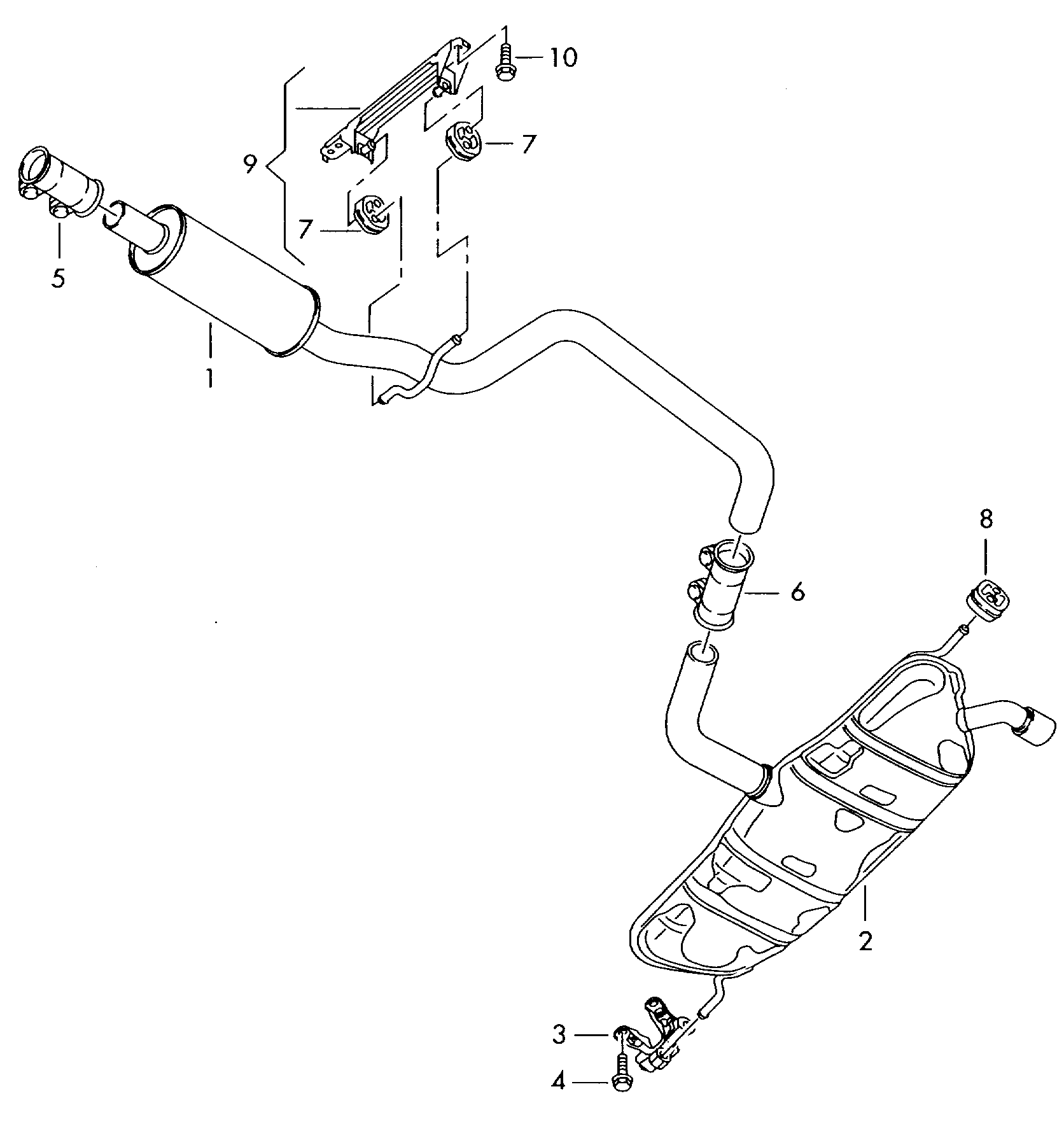 AUDI 1K0.253.141 H - Conector teava, sistem de esapament parts5.com