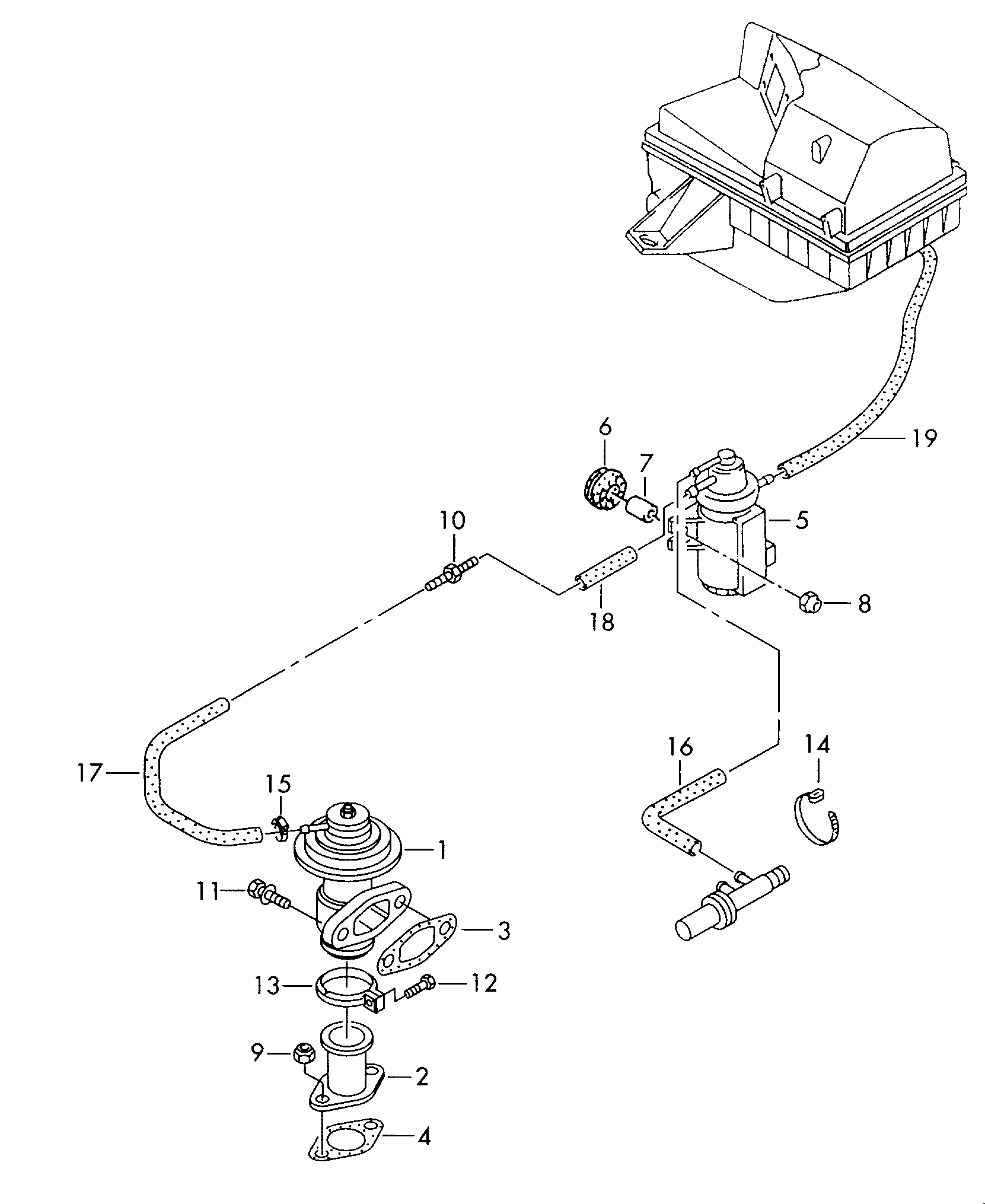 Skoda 1J0 906 627 - Pressure Converter, exhaust control parts5.com