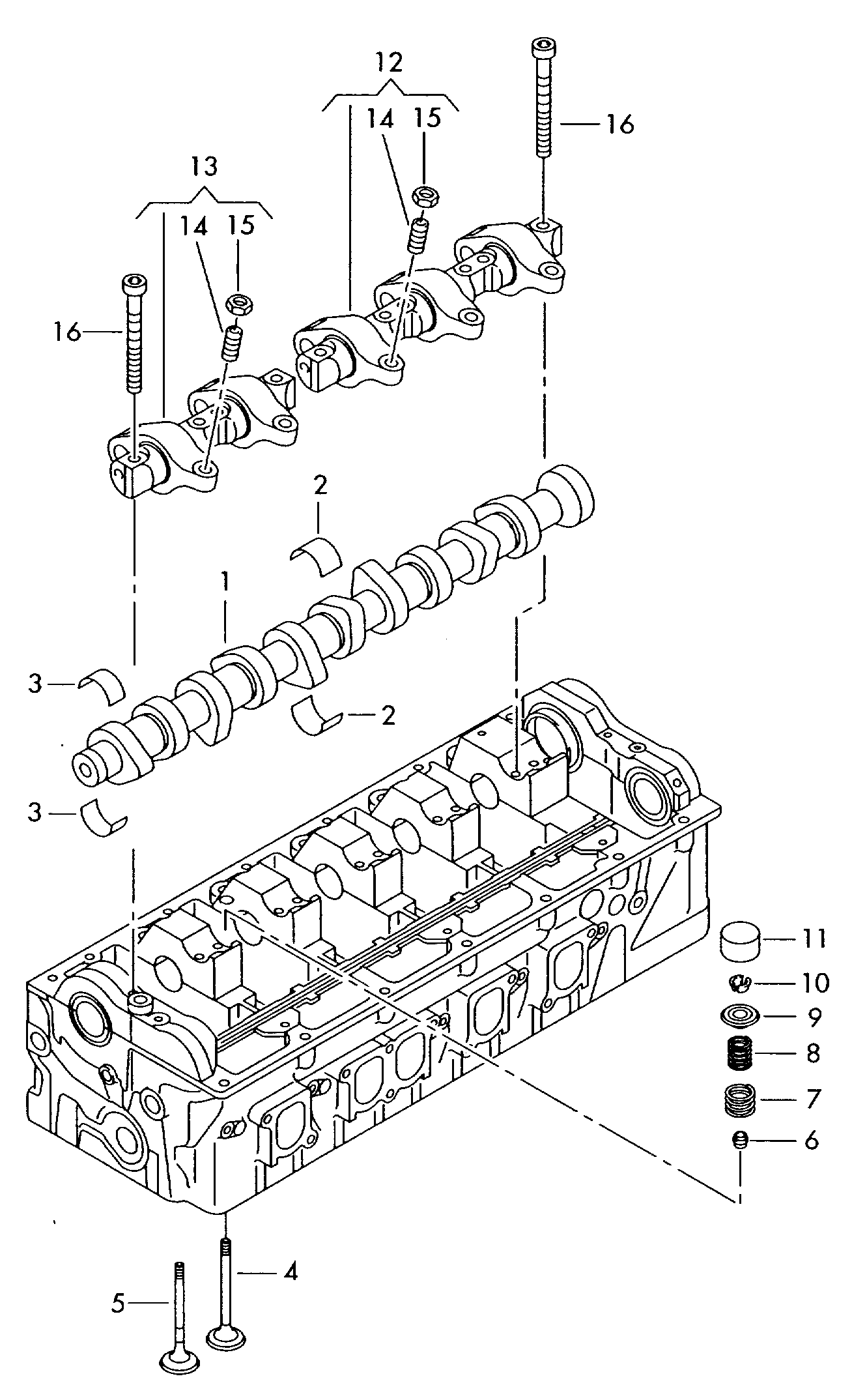 VAG 038 103 673 B - Bucsi ax cu came parts5.com