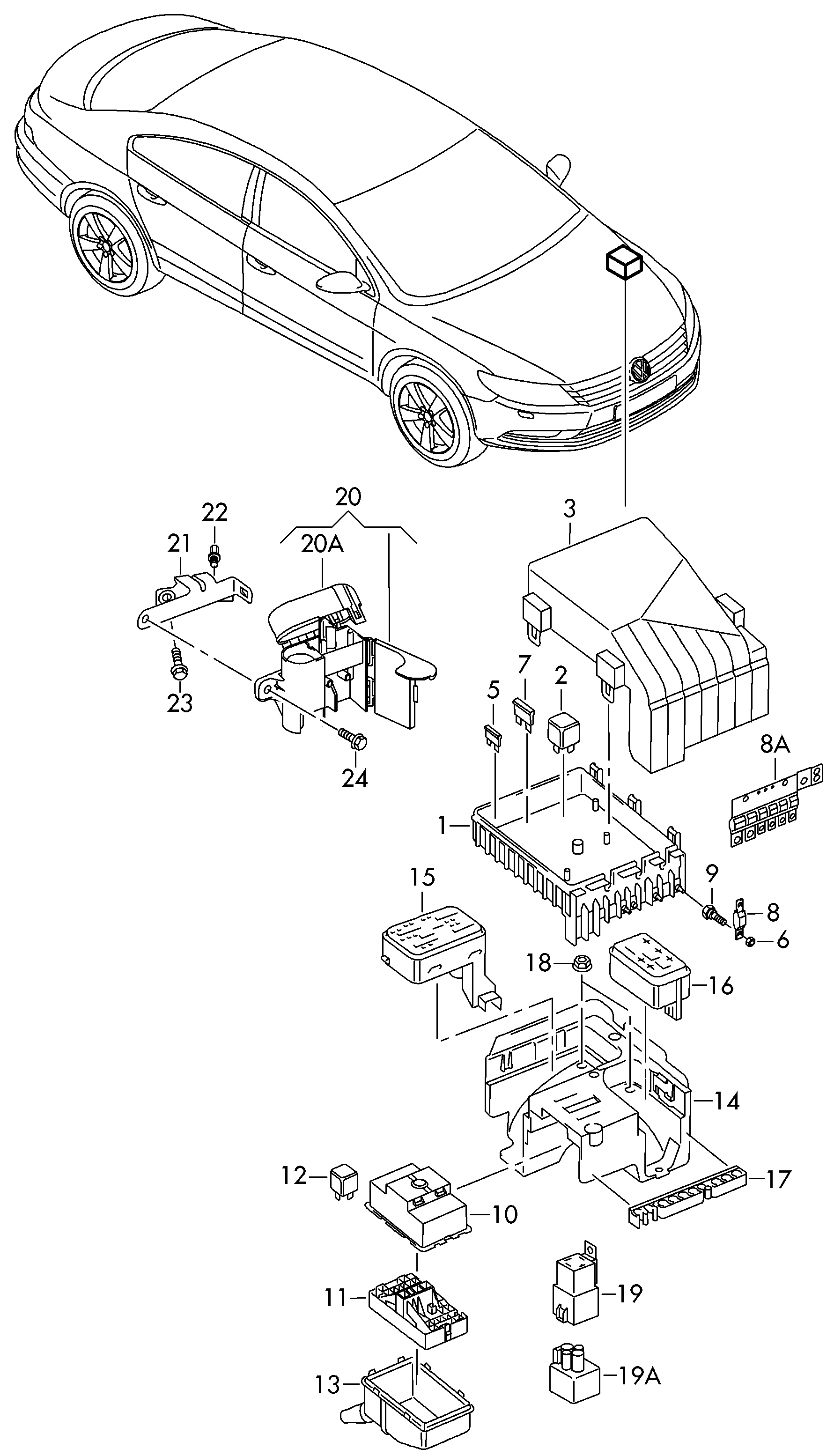 Seat 038 907 281 B - Реле, подгревна система parts5.com