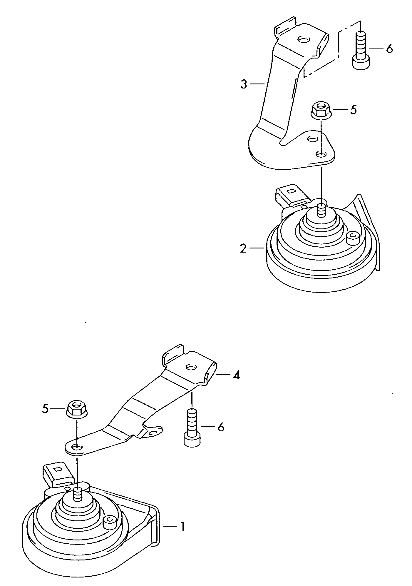 Seat 1K0 951 221 - Air Horn parts5.com