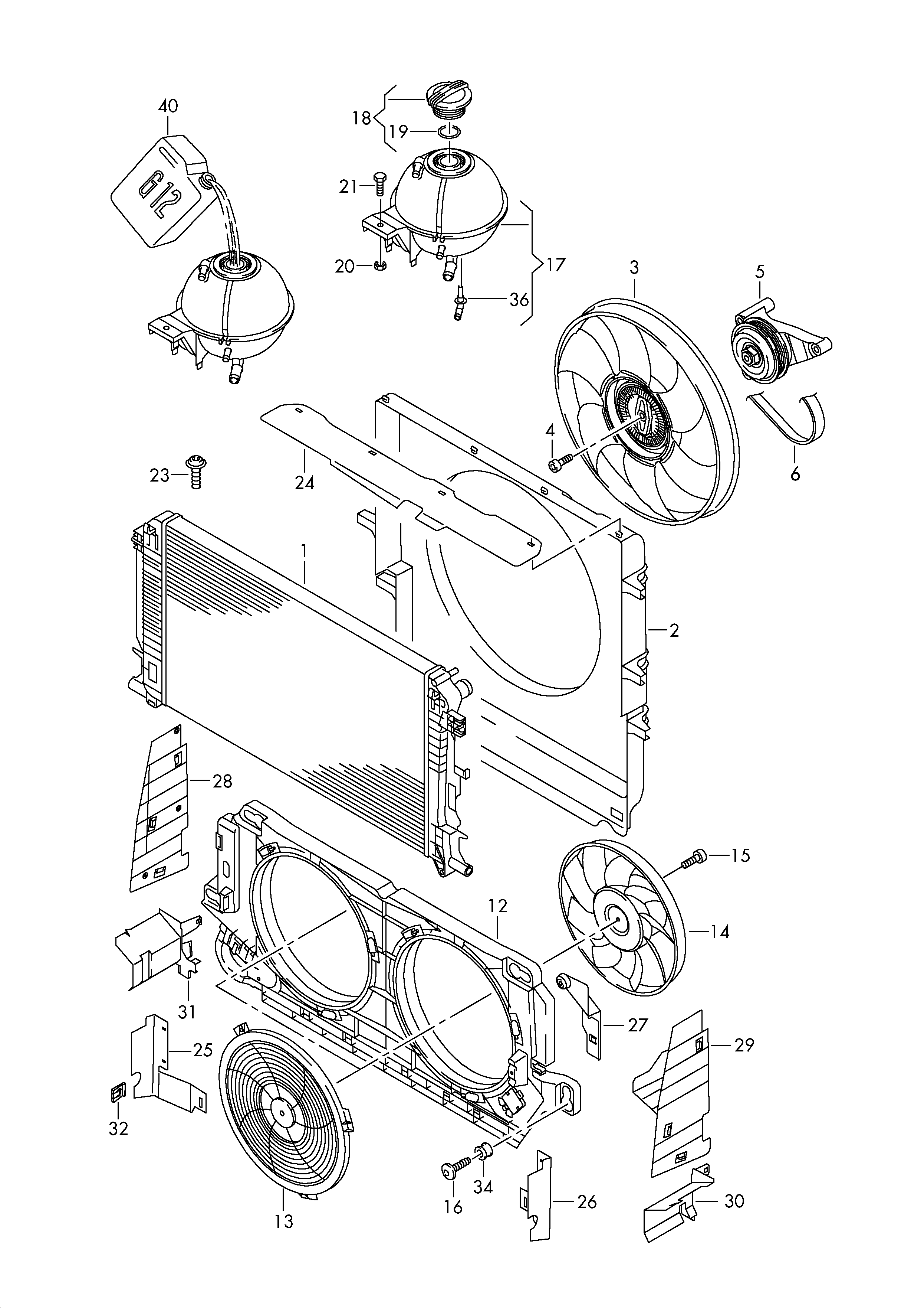 Auwärter 2E0.121.253 B - Radiator, engine cooling parts5.com