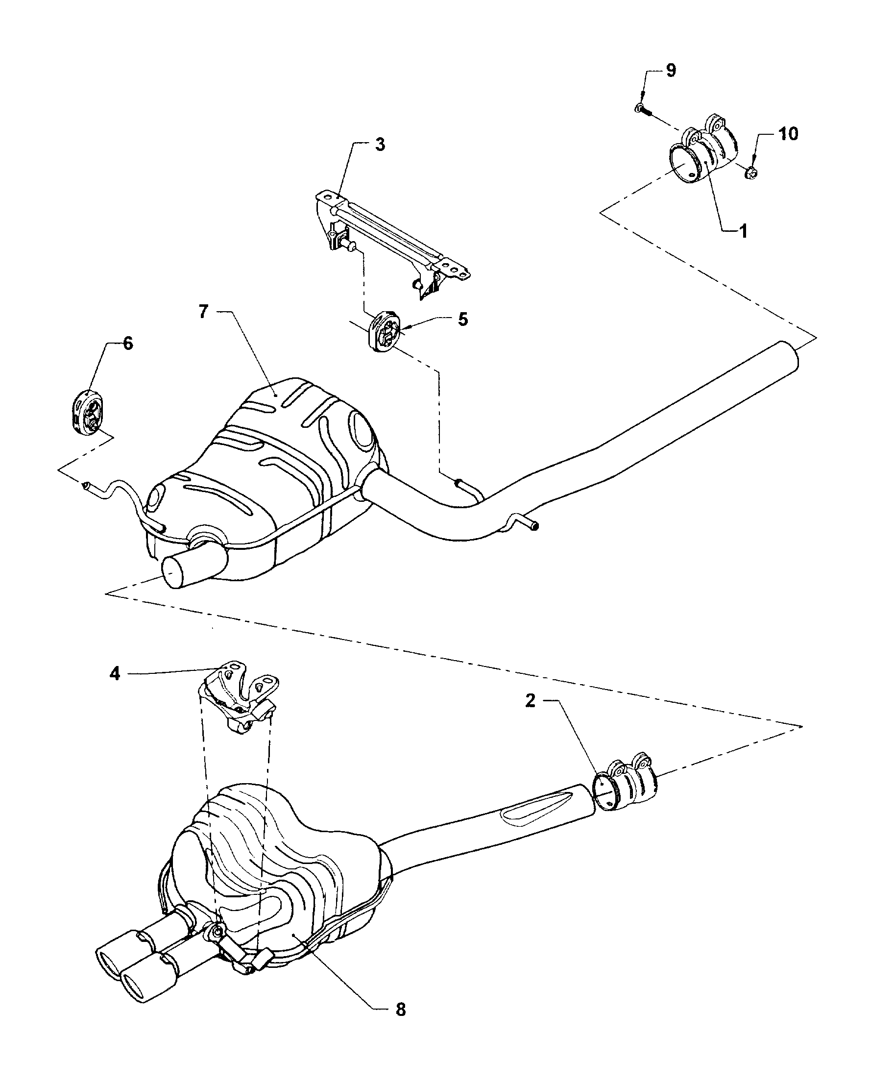 Skoda 1K0253144AT - Tartó, hangtompító parts5.com