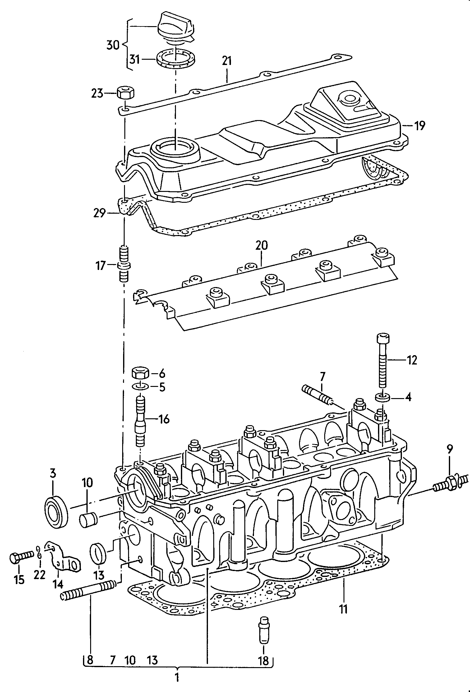 AUDI 037 103 483 C - Gasket, cylinder head cover parts5.com