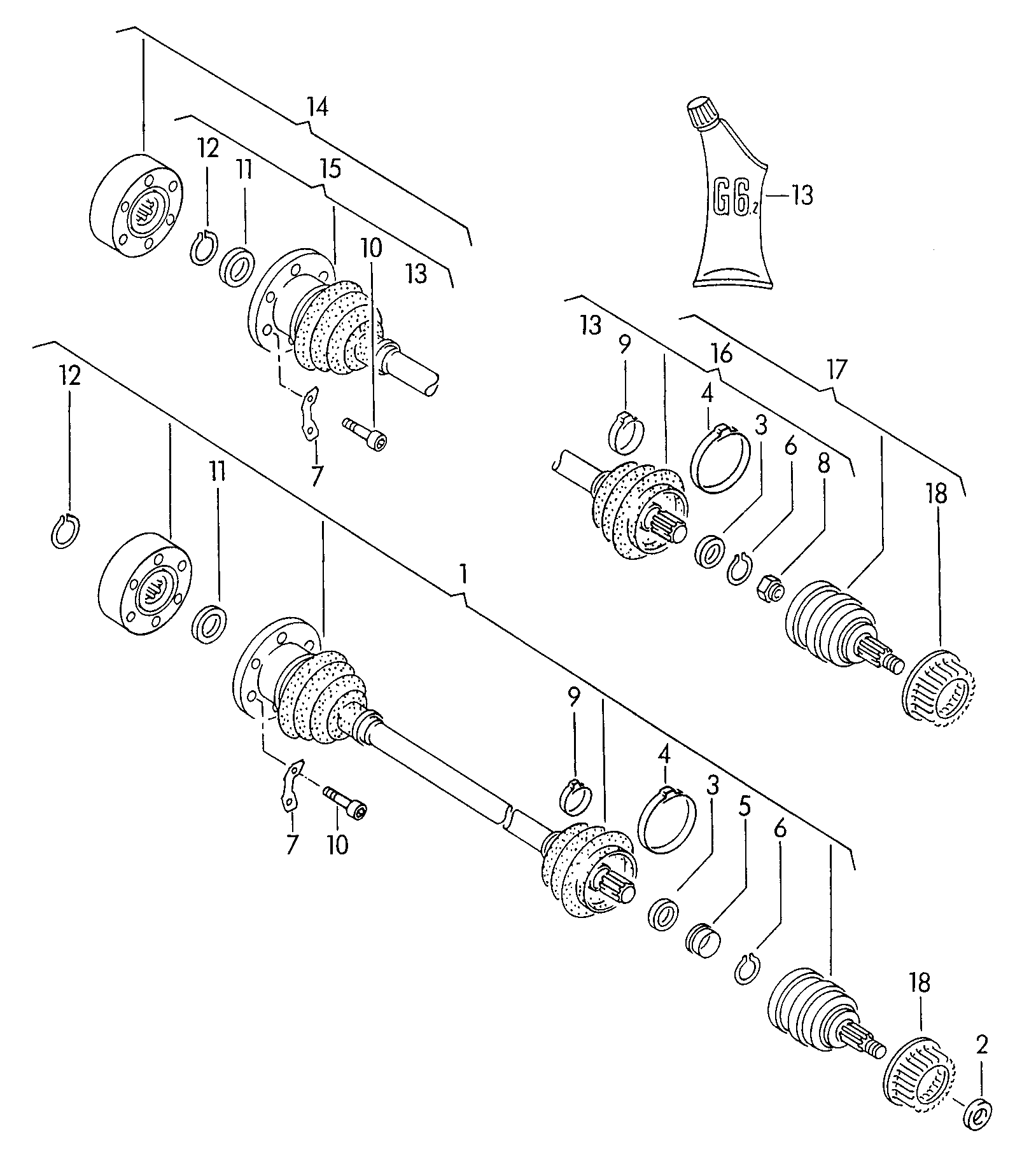 VW 191 498 203 D - Bellow, drive shaft parts5.com