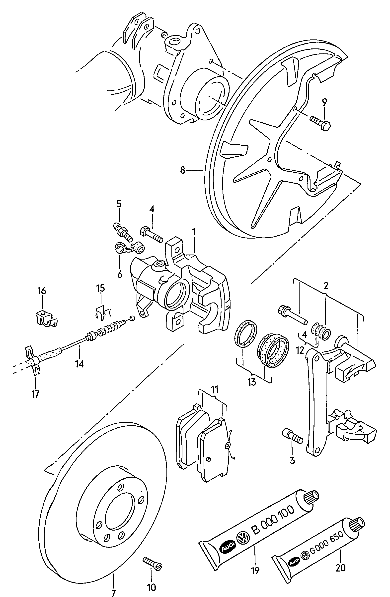 AUDI 1H0 615 423 - Fren kaliperi parts5.com