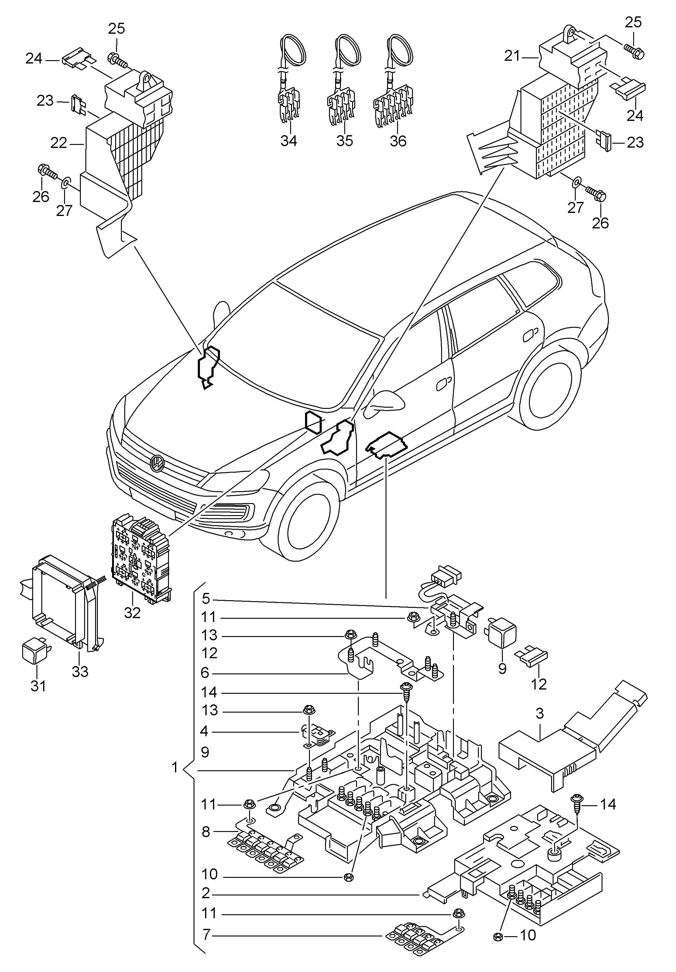 Skoda 4H0 951 253 - Rele, zasencena luc parts5.com