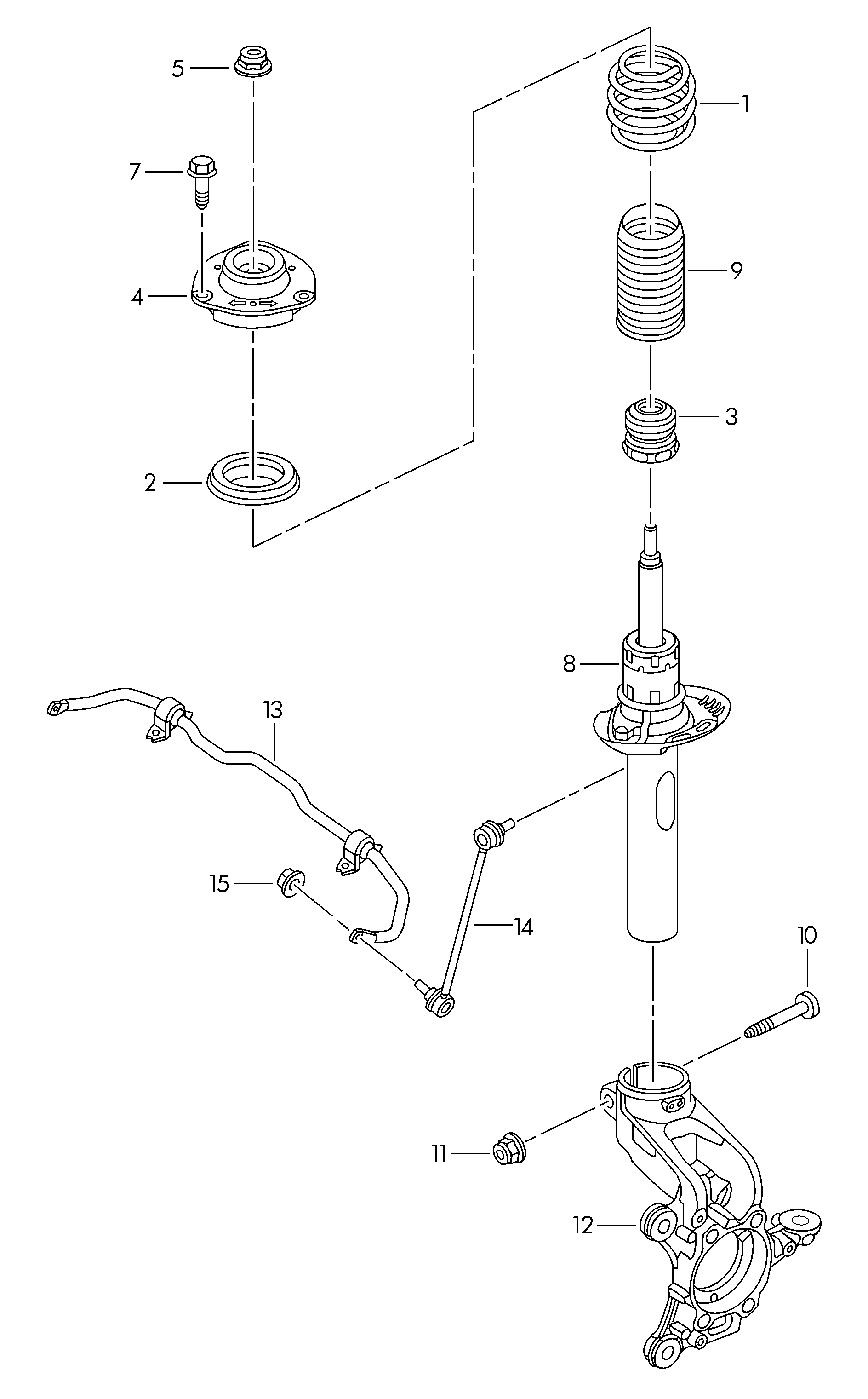 VAG 5C0413031AK - Amortizor parts5.com