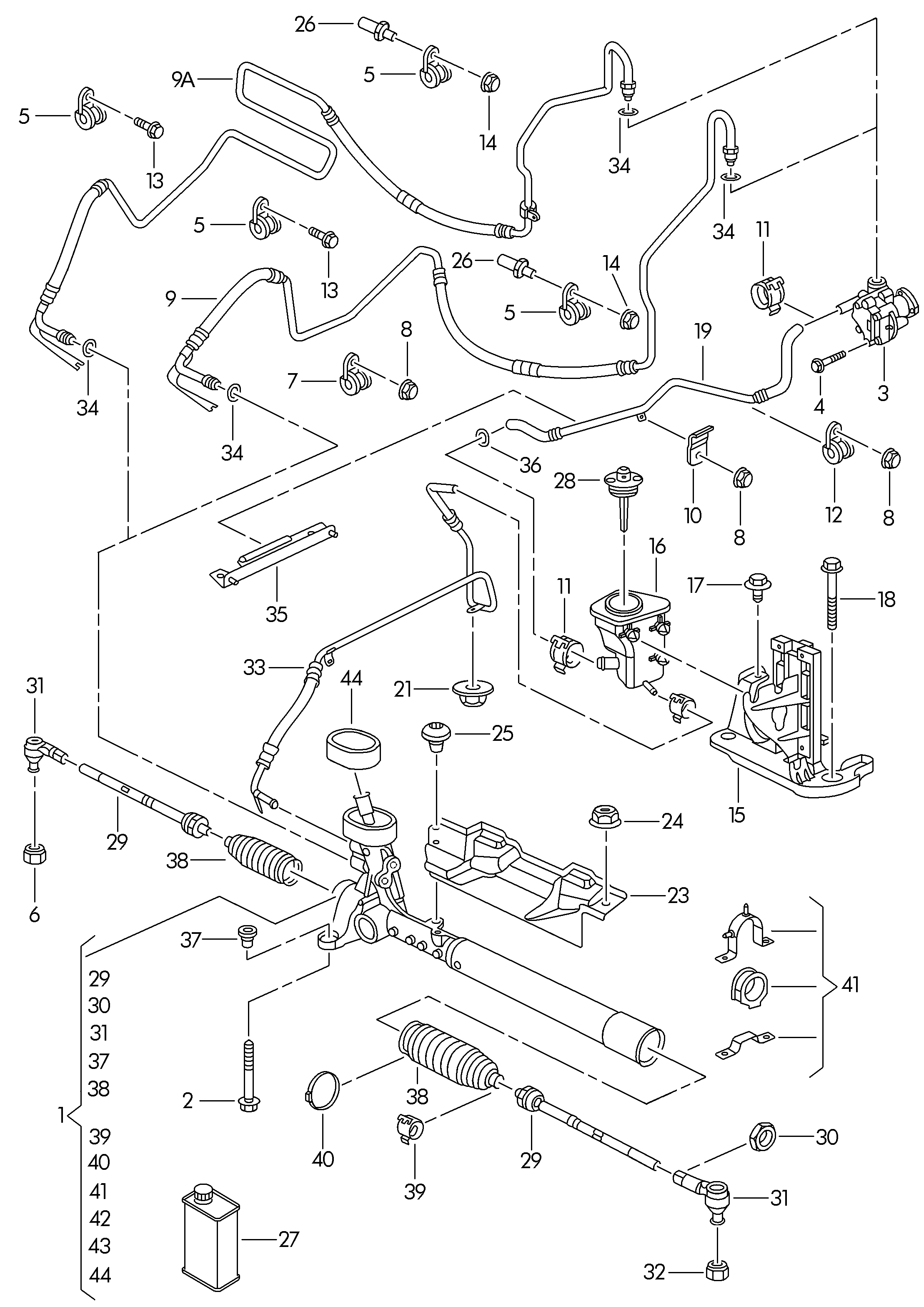 VW (SVW) 1K0 423 811 K - Uzun rot kafası parts5.com