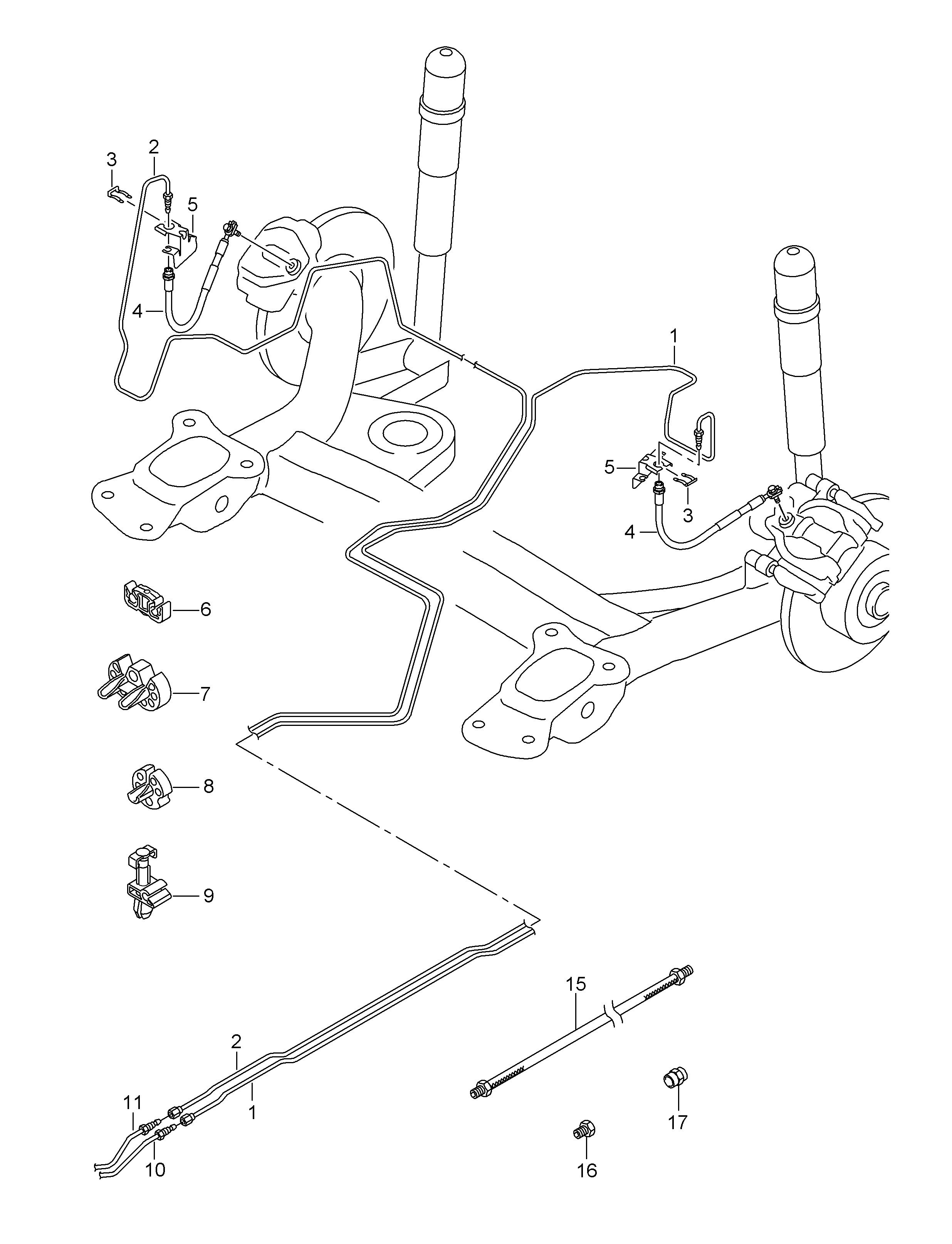 VW 5Q0 611 775J - Pidurivoolik parts5.com