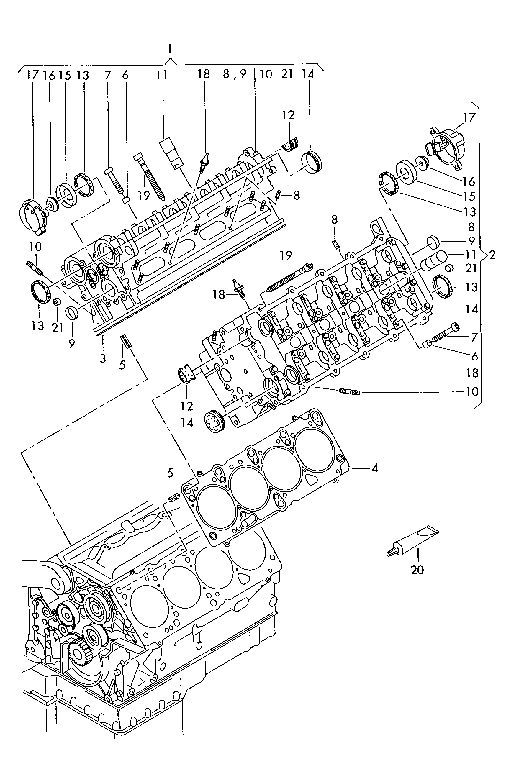 AUDI 077103383BS - Tiiviste, sylinterikansi parts5.com