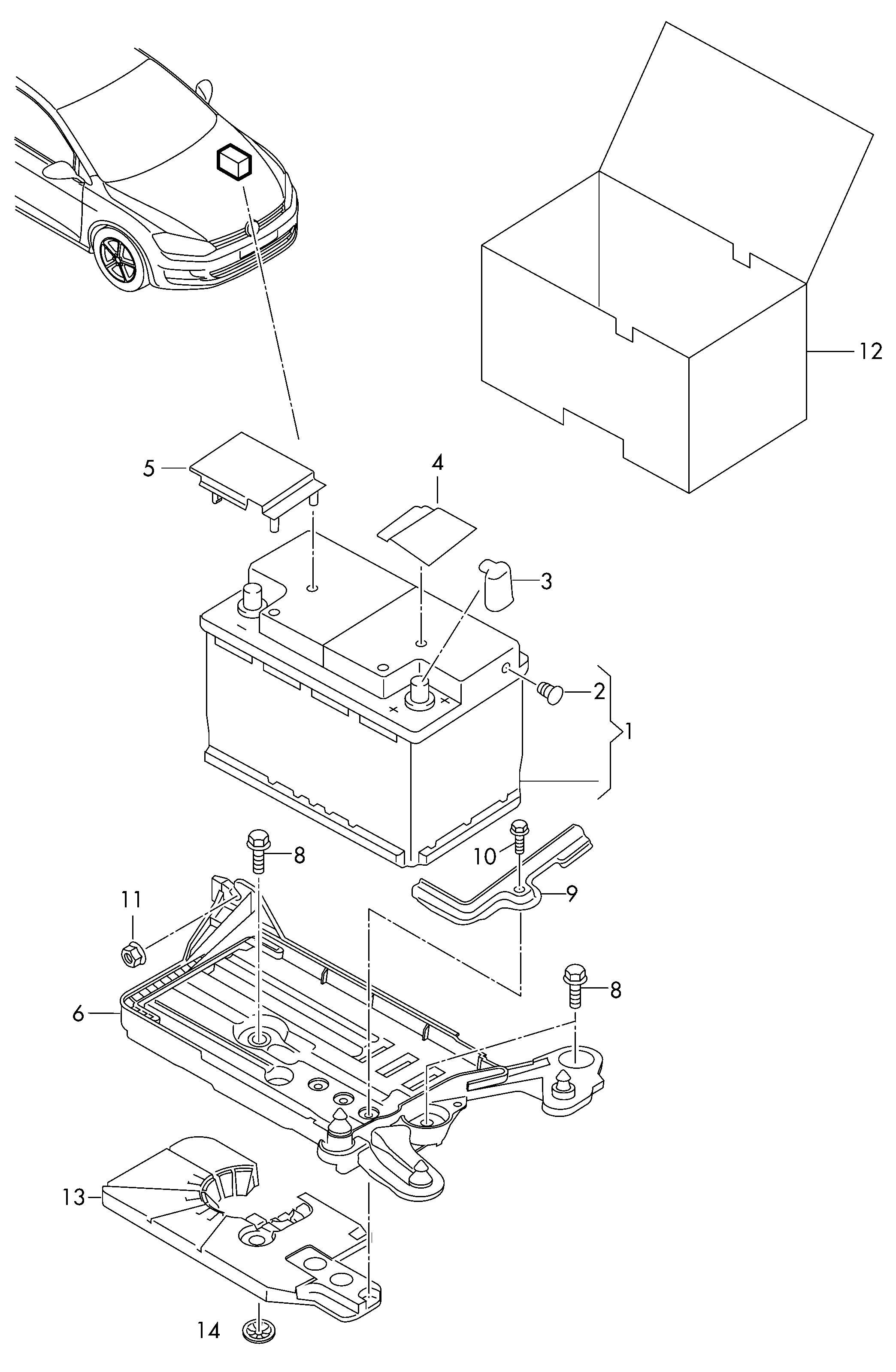 VAG 5K0 915 105 D - Starter akumulator parts5.com