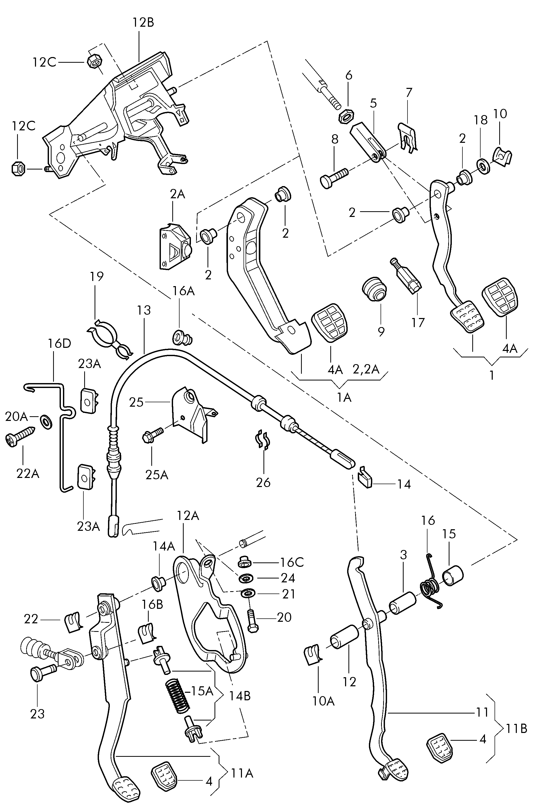 Seat 3B0 945 511 B - Włącznik świateł STOP parts5.com