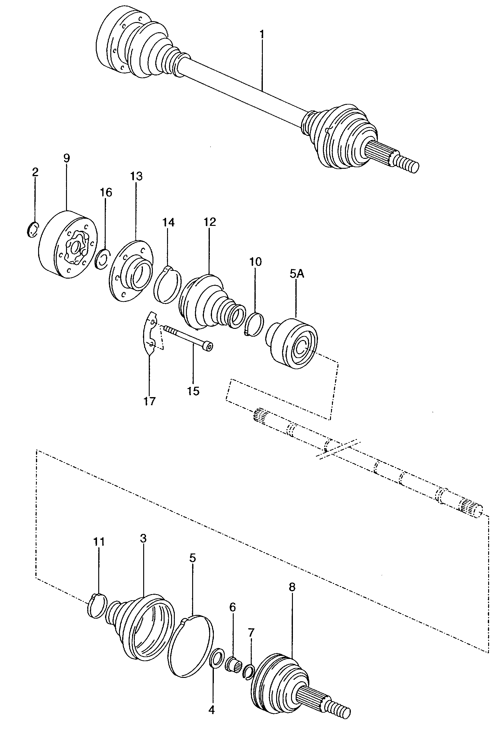 AUDI ZBC 407 331 - Σετ άρθρωσης, άξονας μετάδ. κίν. parts5.com