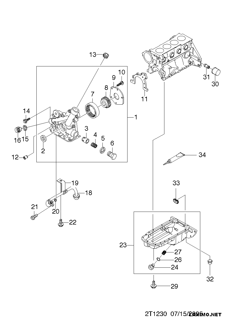 DAEWOO 96 458 873 - Yağ filtresi parts5.com